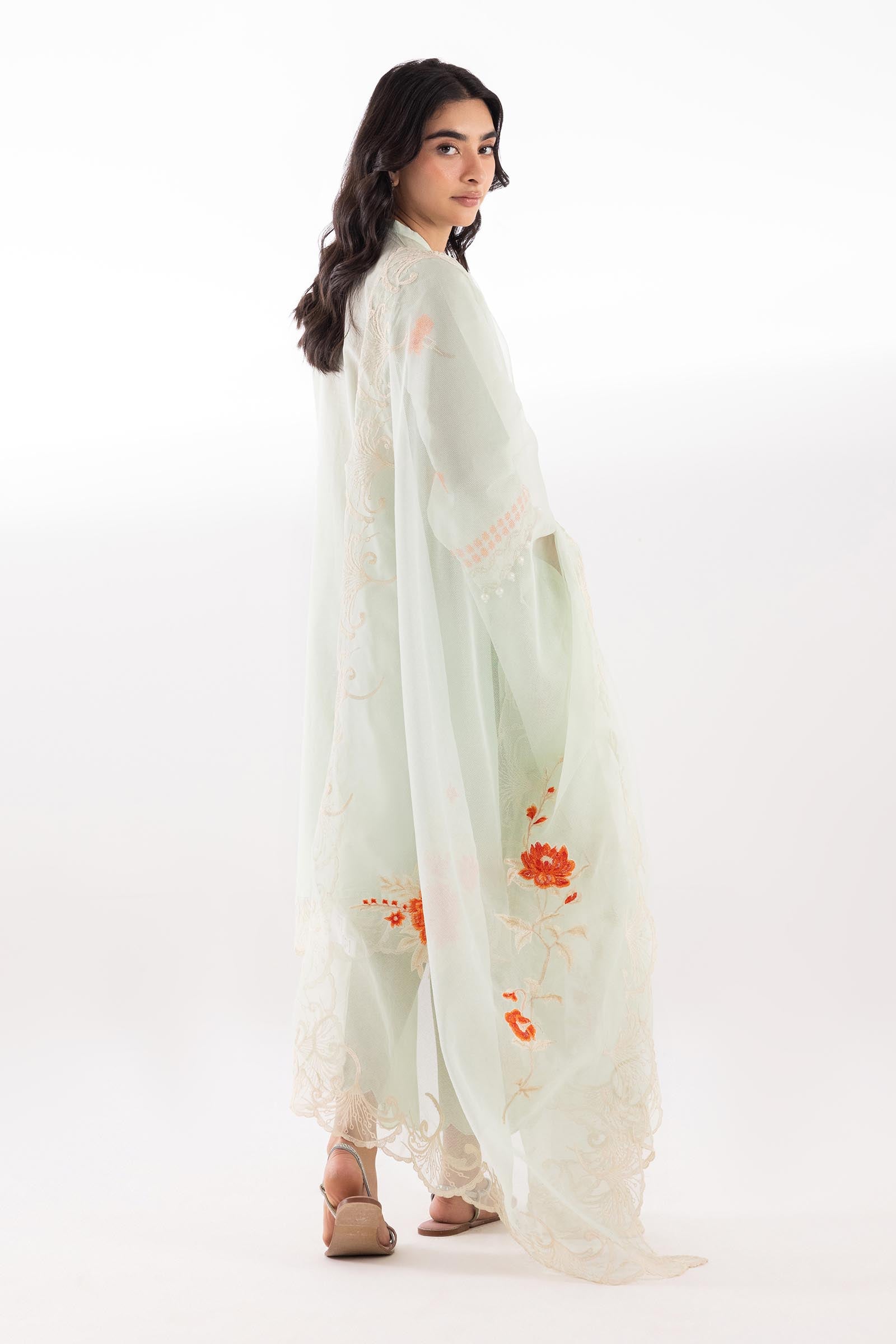 Stitched Muzlin Embroidered Lawn Suit