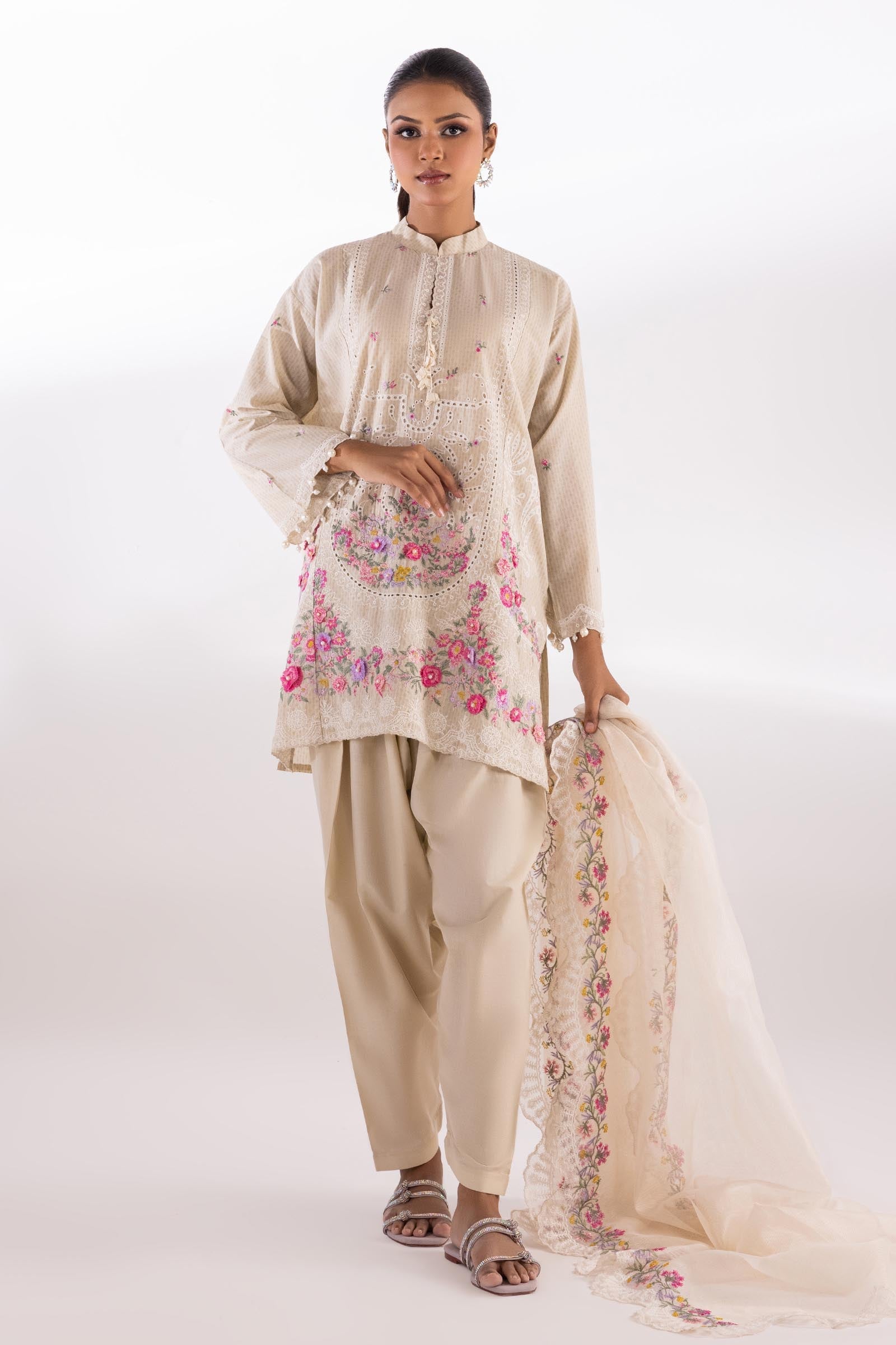 Stitched Lawn Culotte