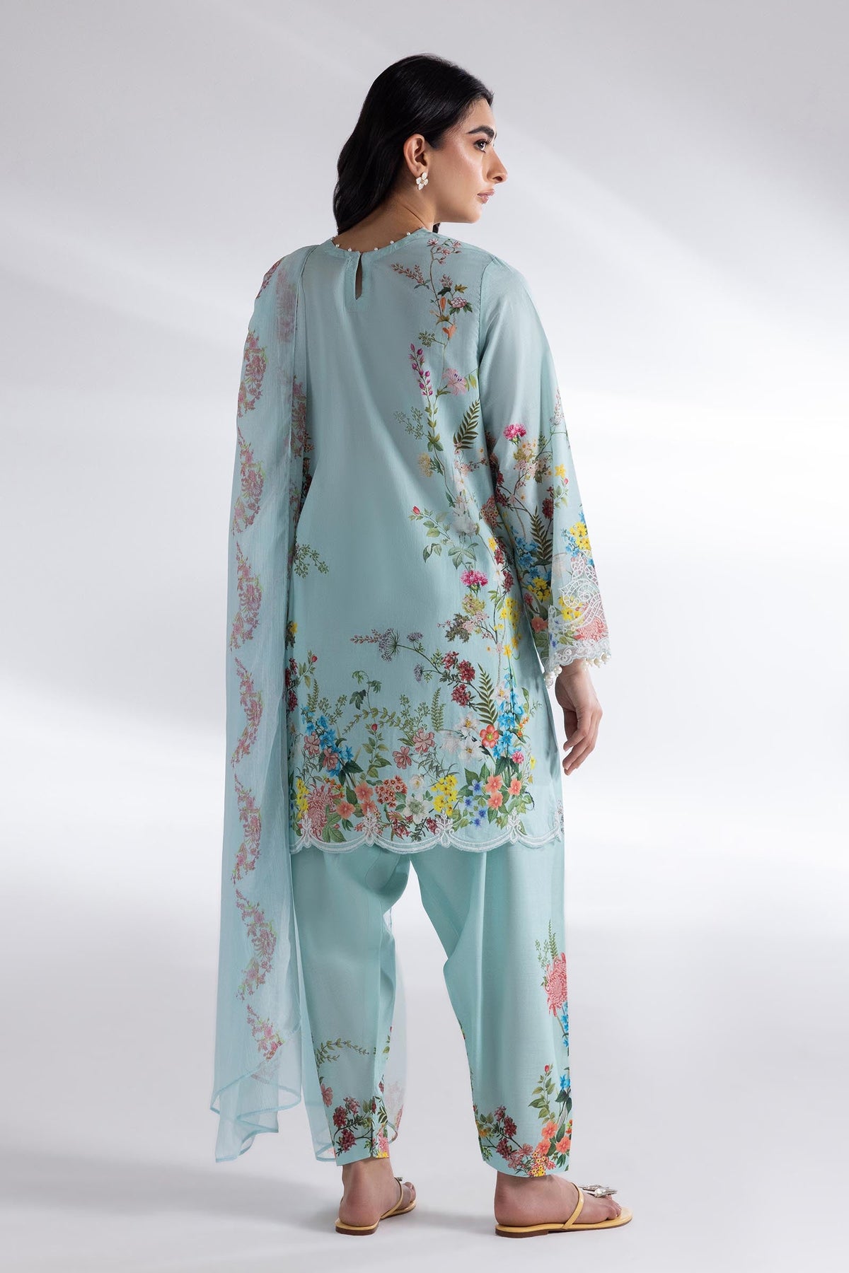 Stitched Muzlin Lawn Shirt+ Dupatta