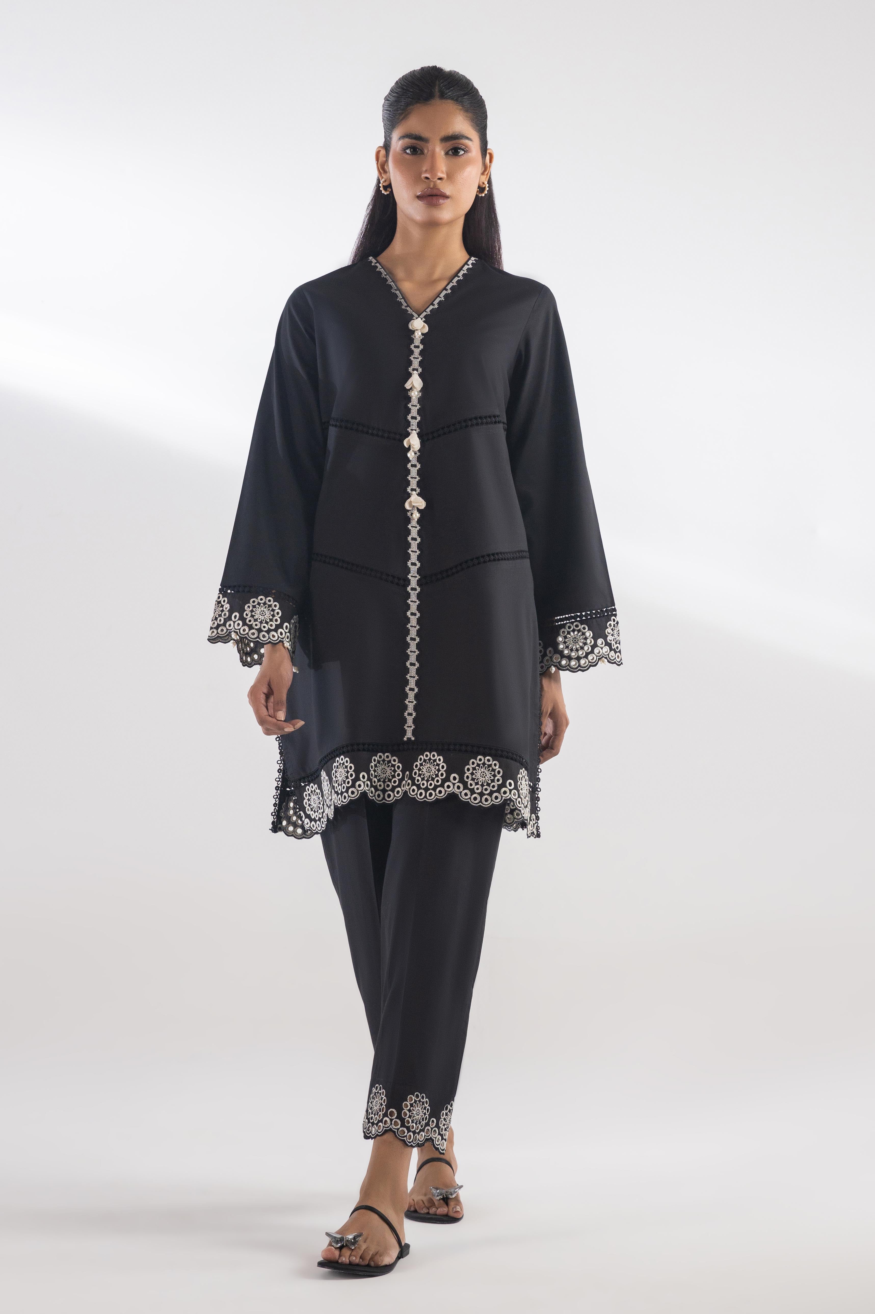 Stitched Embroidered Lawn Shirt