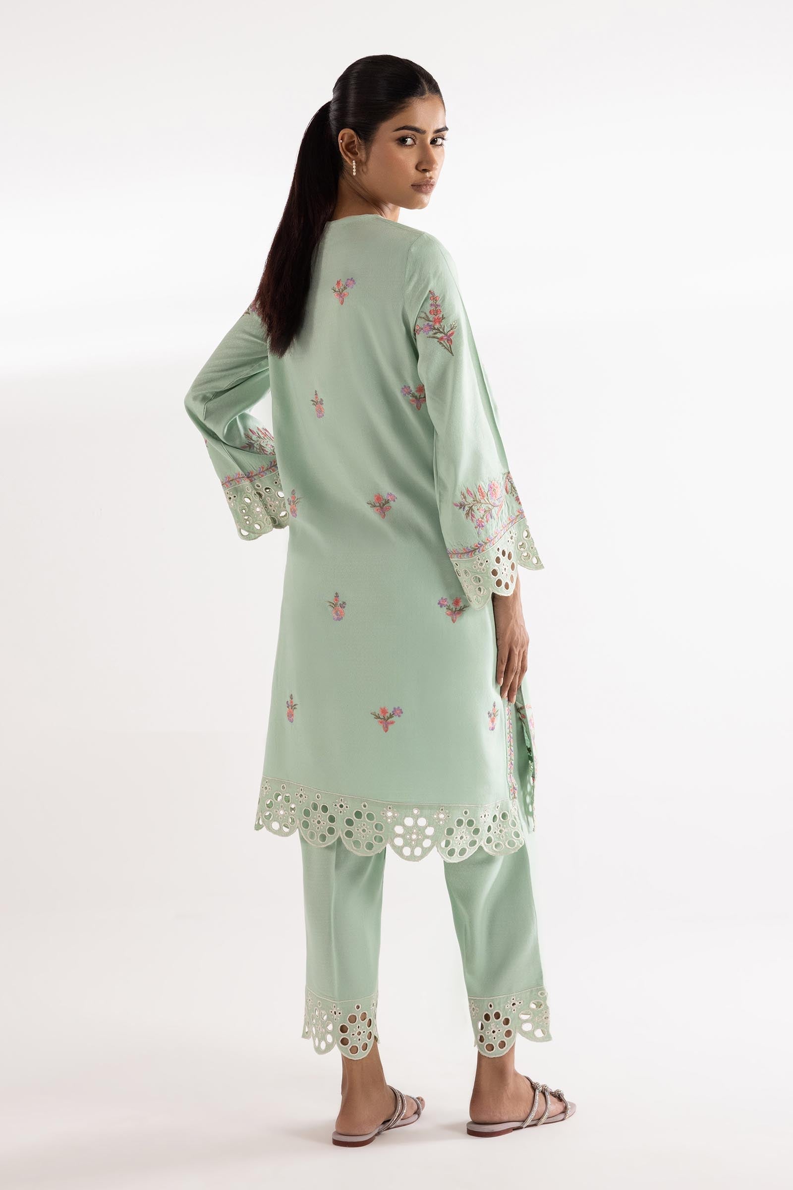 Stitched Embroidered Jacquard Set