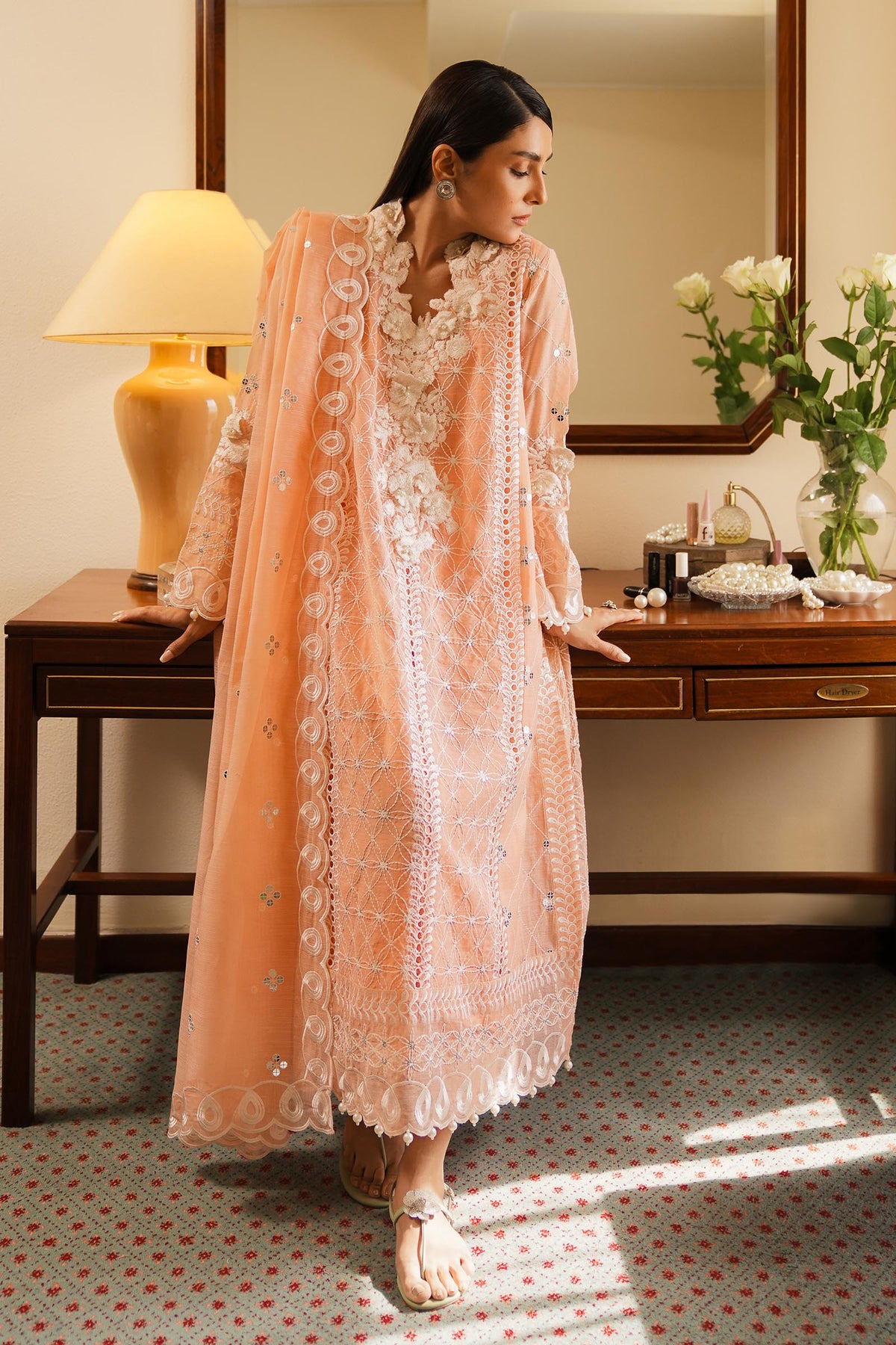 Stitched Embroidered Dupatta