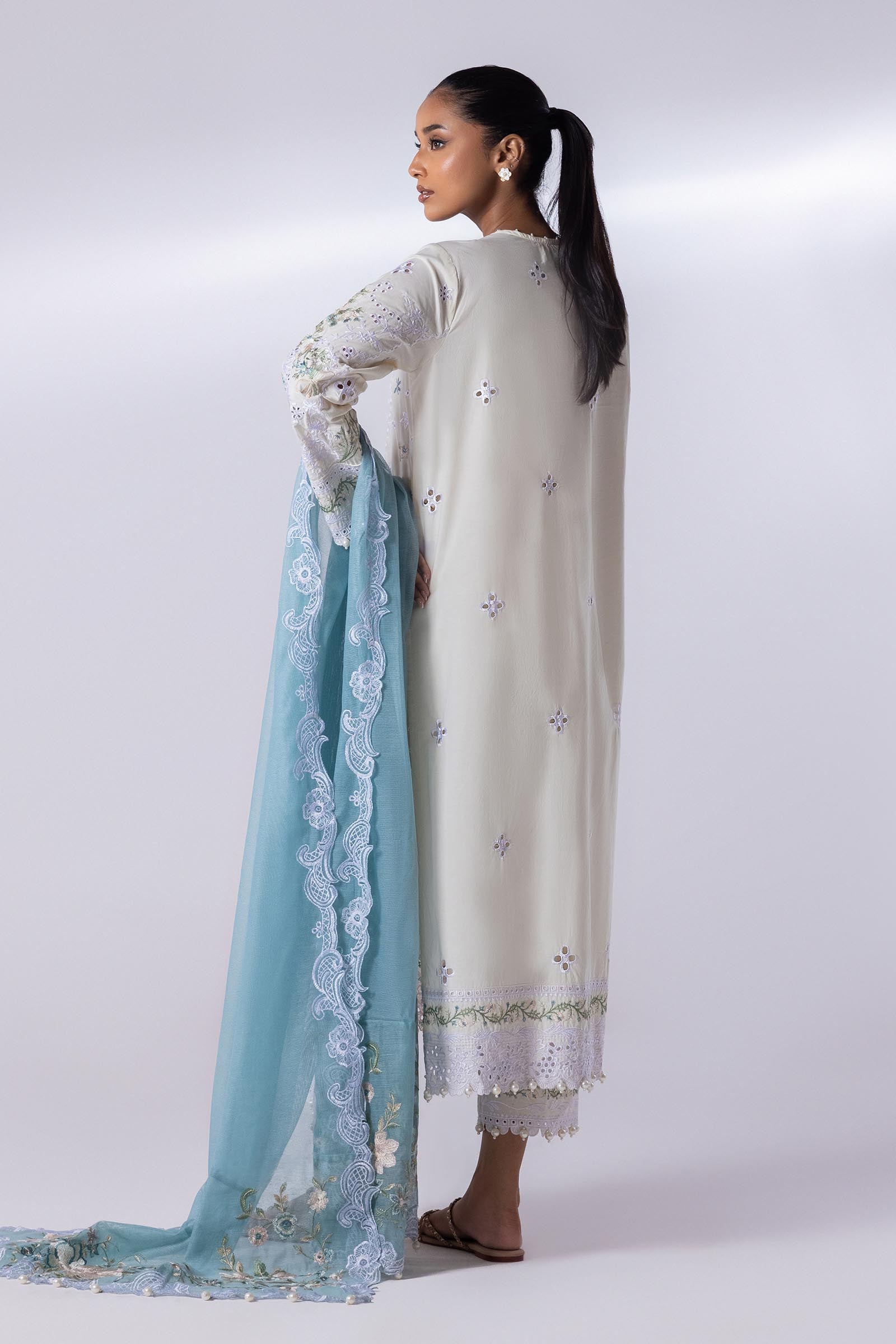 Stitched Signature Shirt + Bottom + Dupatta