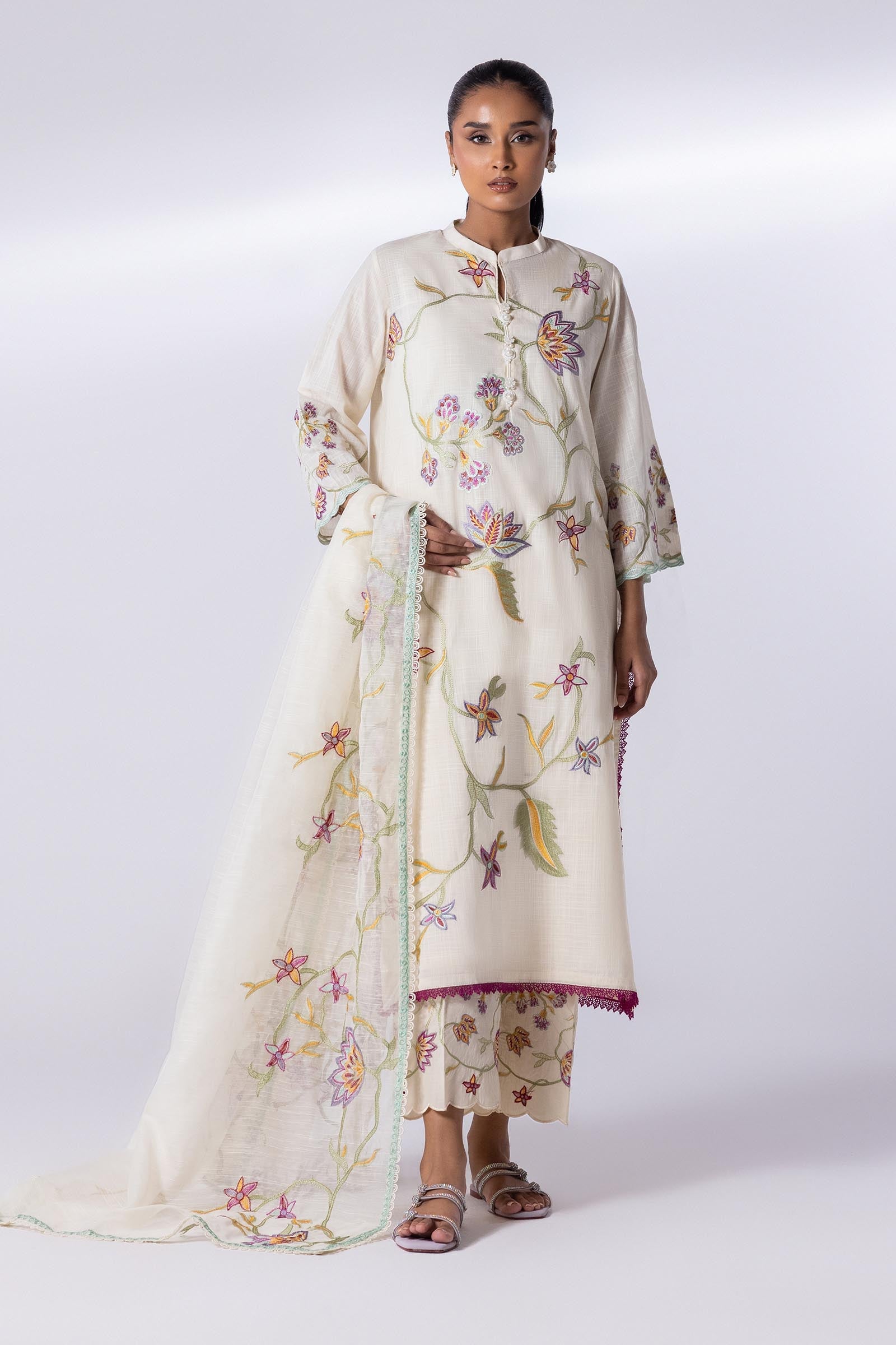 Stitched Signature Lawn Culotte