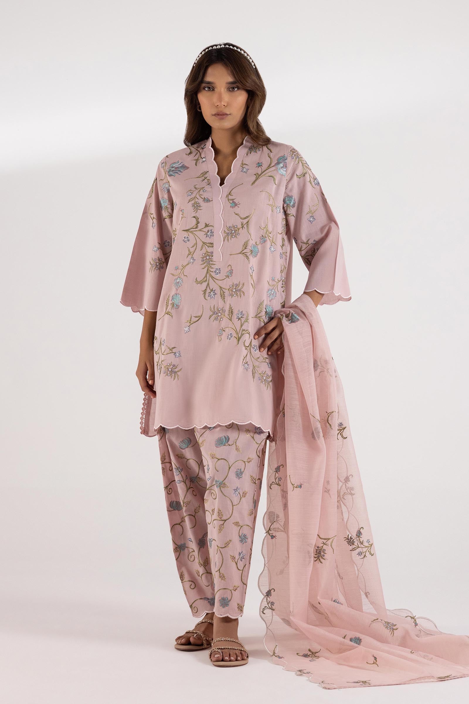 Stitched Embroidered Shirt