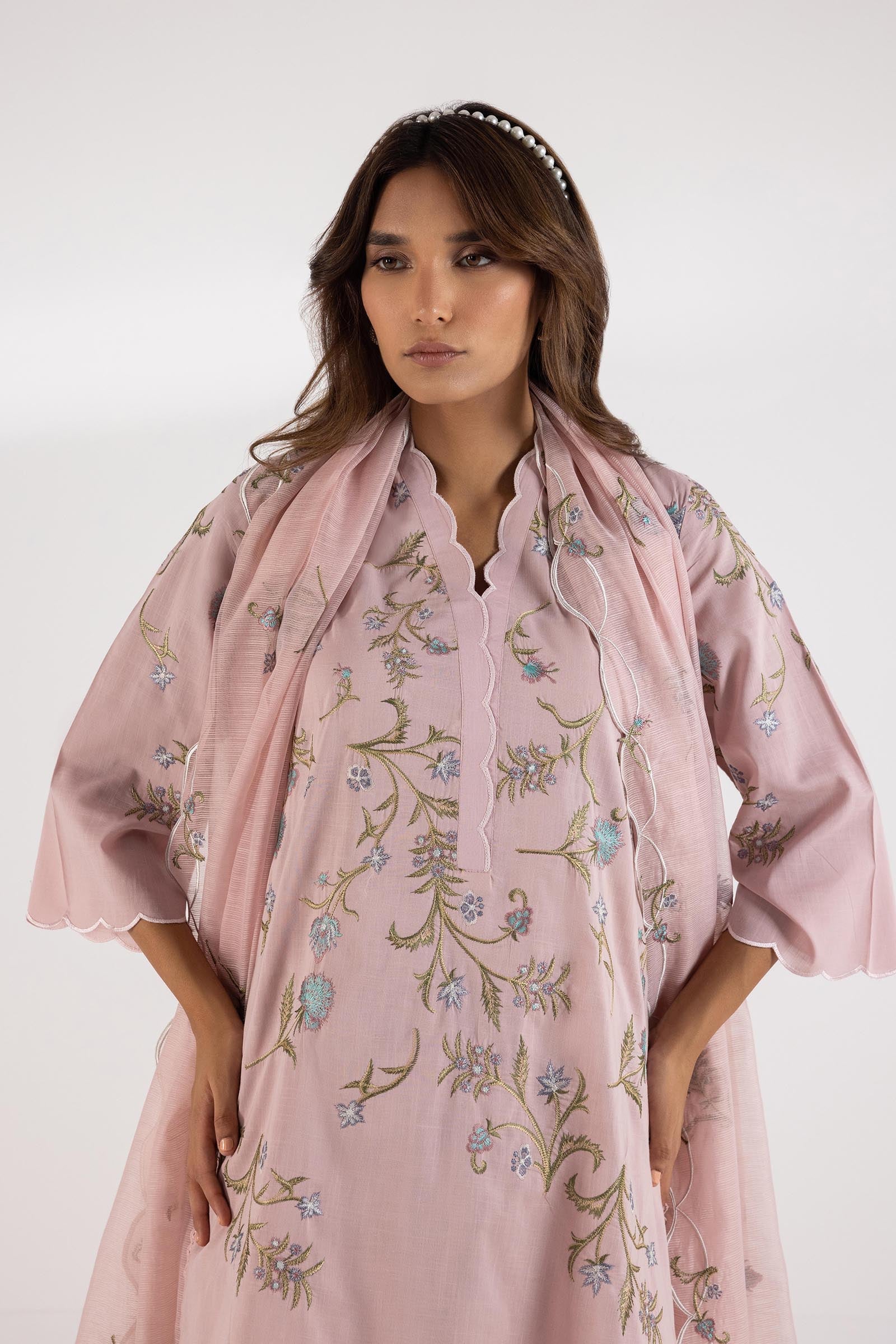Stitched Embroidered Shirt