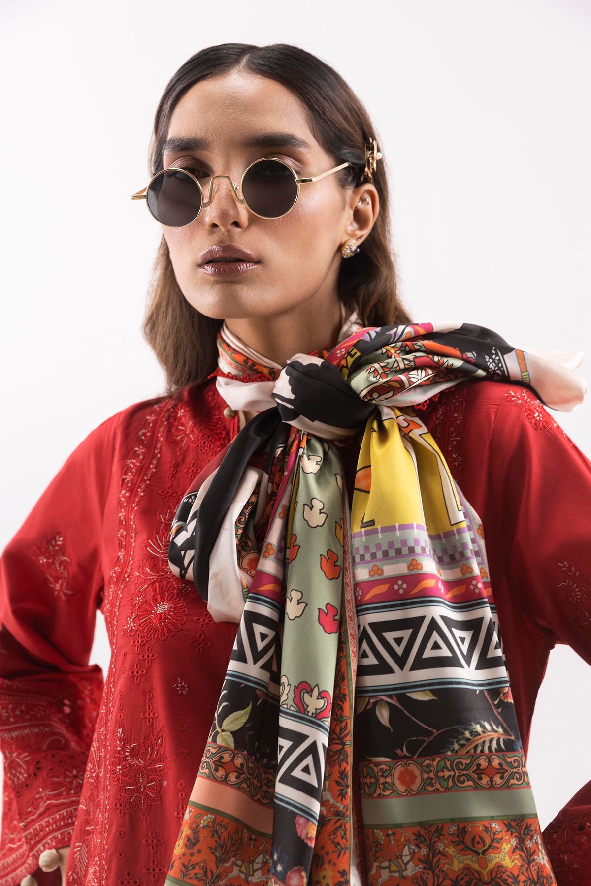 Stitched Silk Digital Printed Dupatta