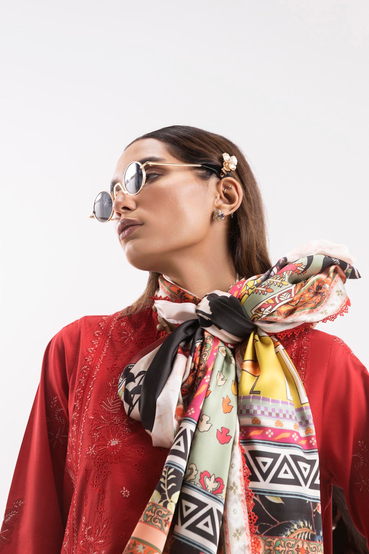 Stitched Silk Digital Printed Dupatta