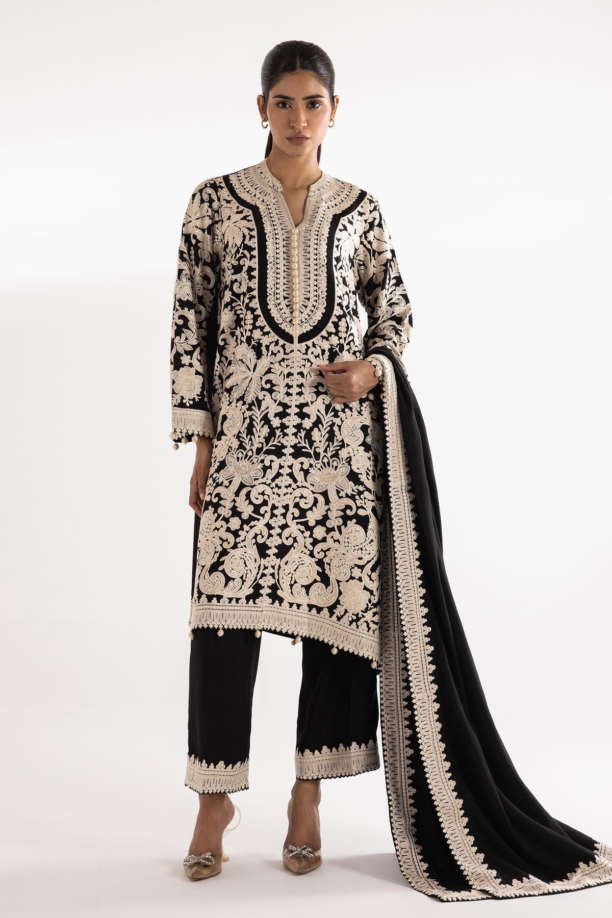 Stitched Embroidered Culotte