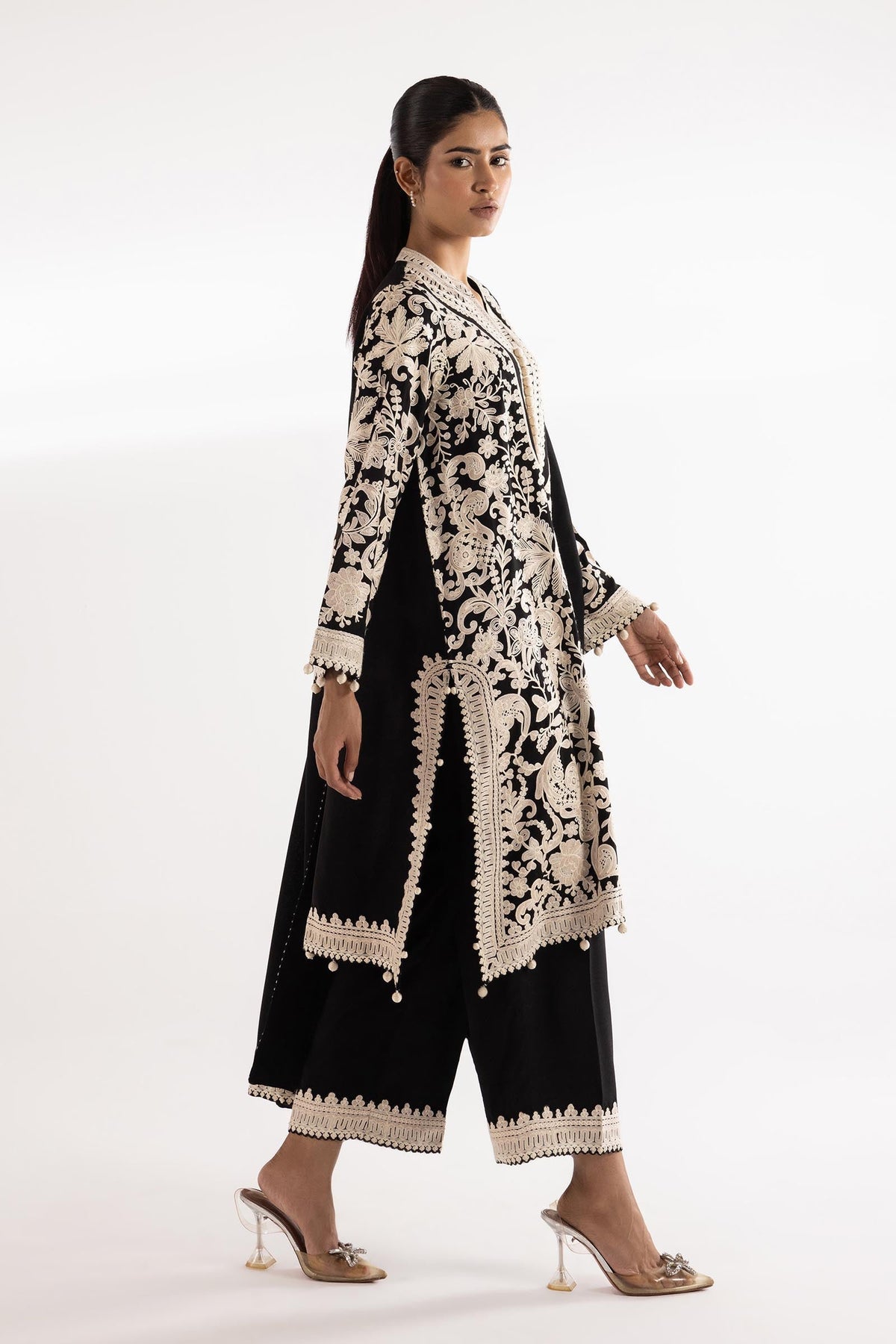 Stitched Embroidered Culotte