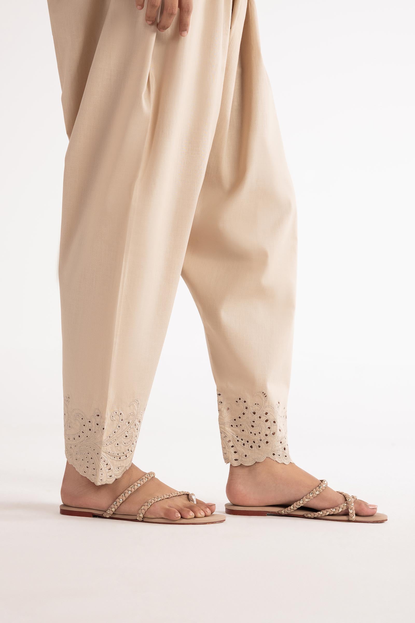 Stitched Embroidered Lawn Shalwar