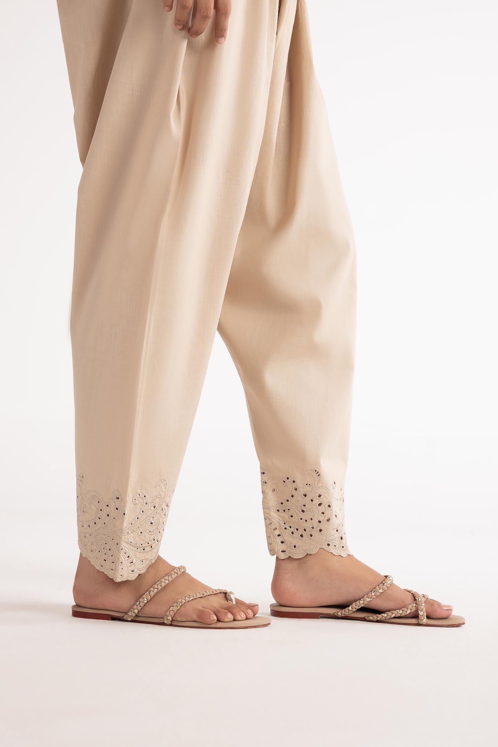 Stitched Embroidered Lawn Shalwar