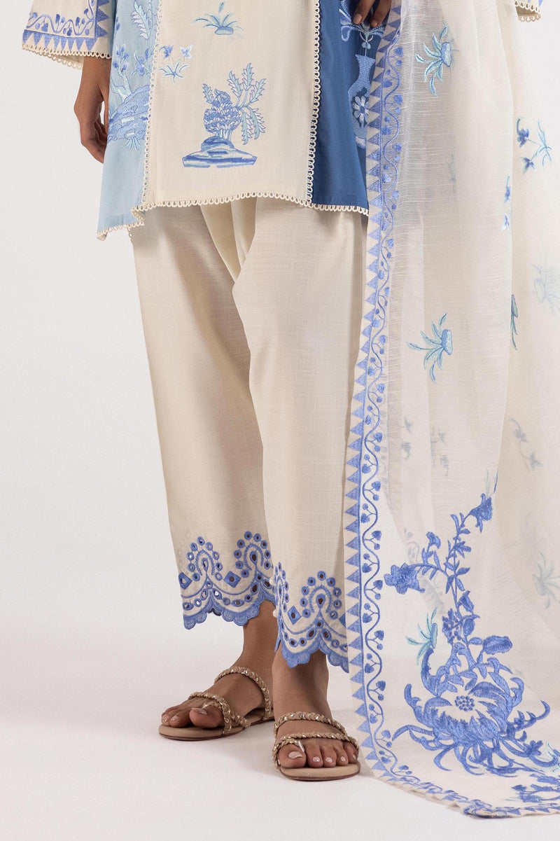 Stitched Lawn Shalwar