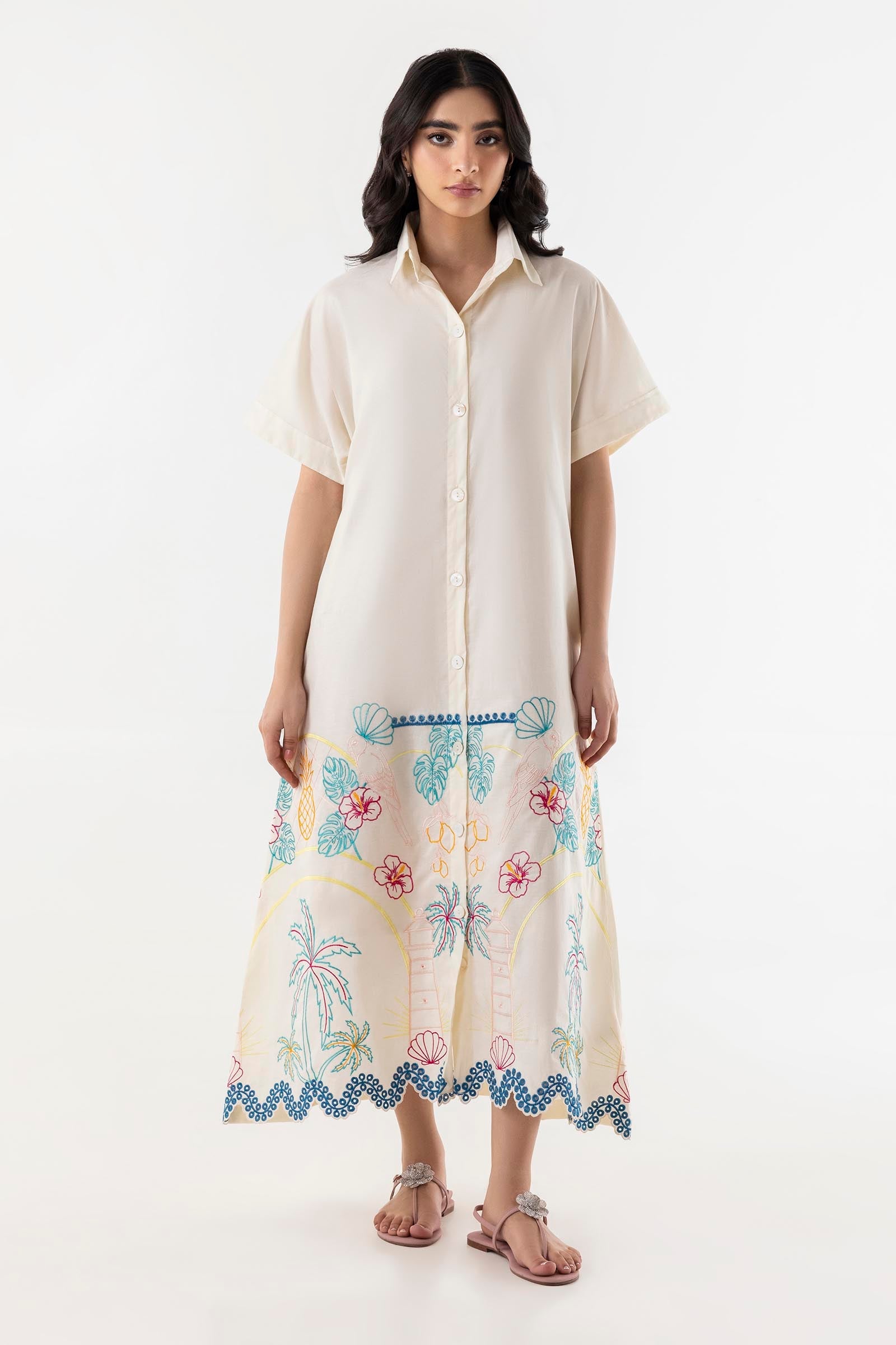 Stitched Printed Dress