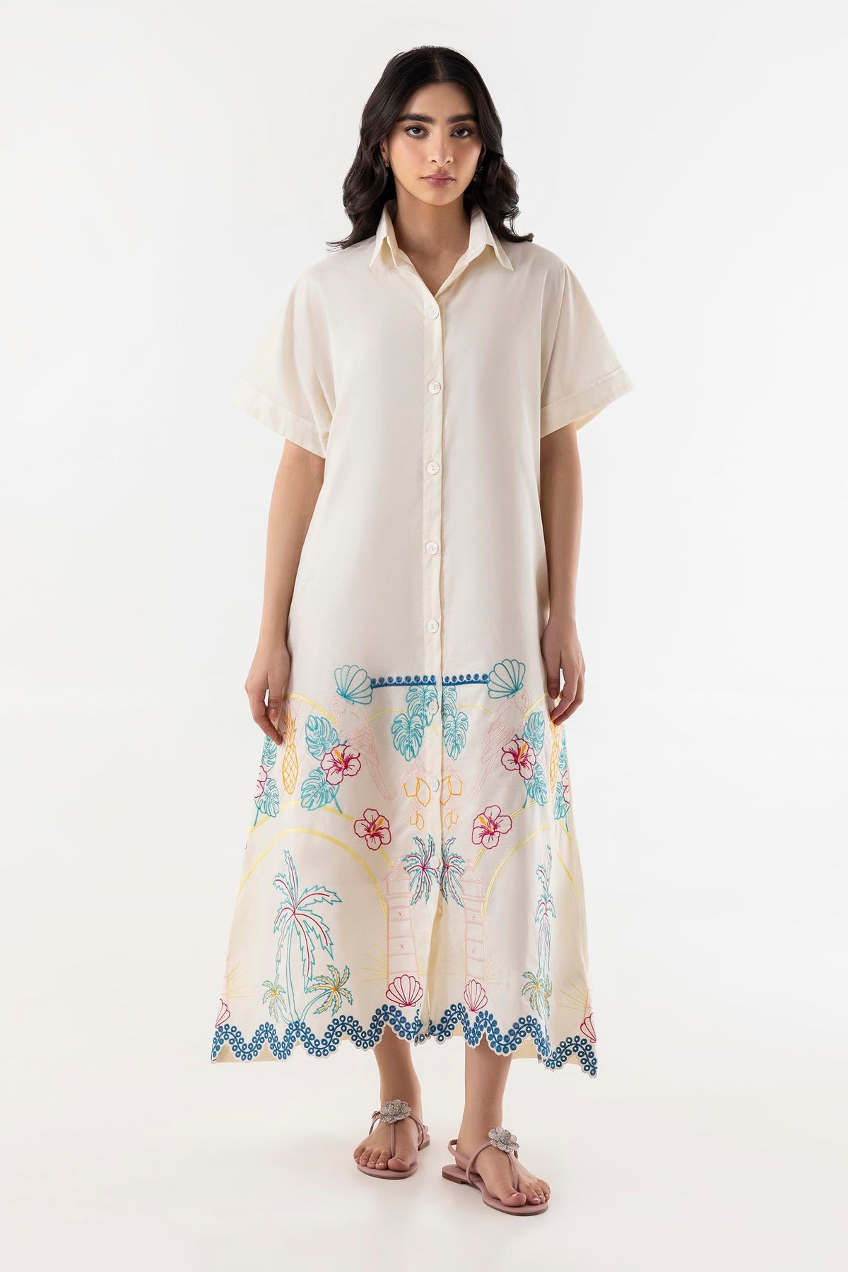 Stitched Printed Dress