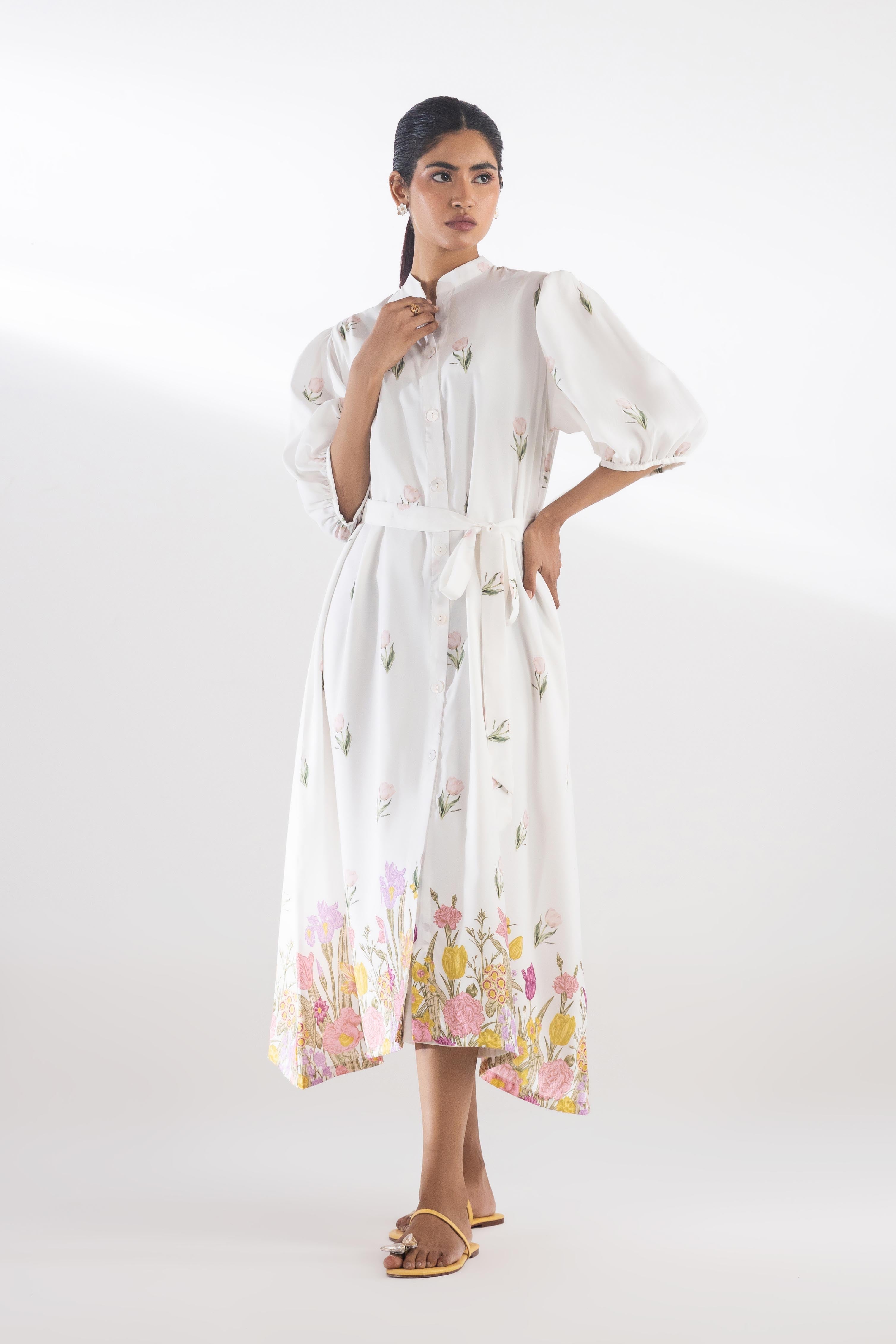 Stitched Printed Dress