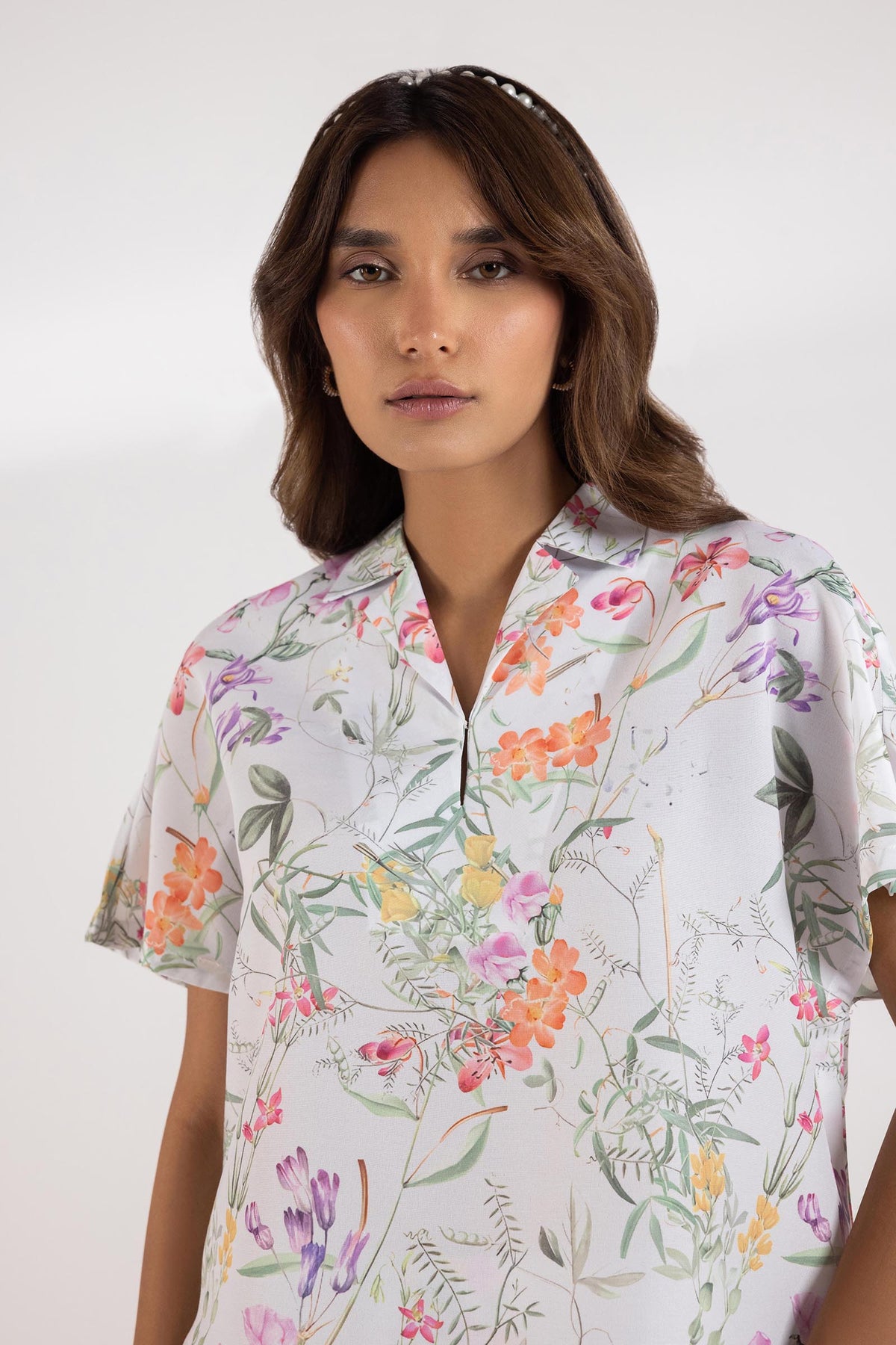 Stitched Printed Shirt + Skirt