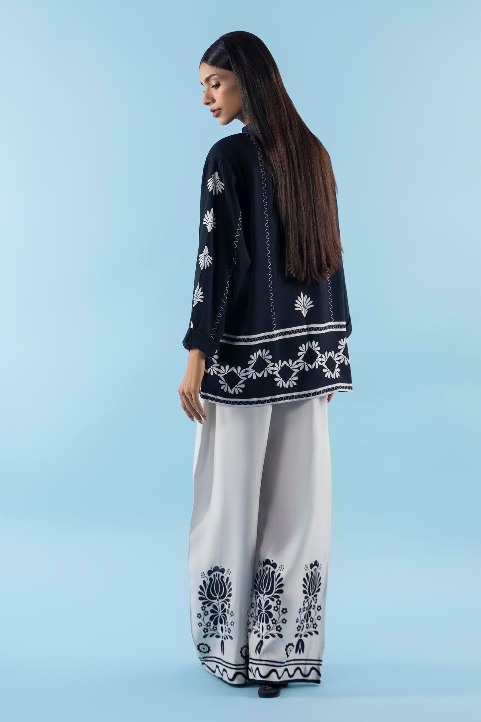 Stitched Linen Shirt + Culotte