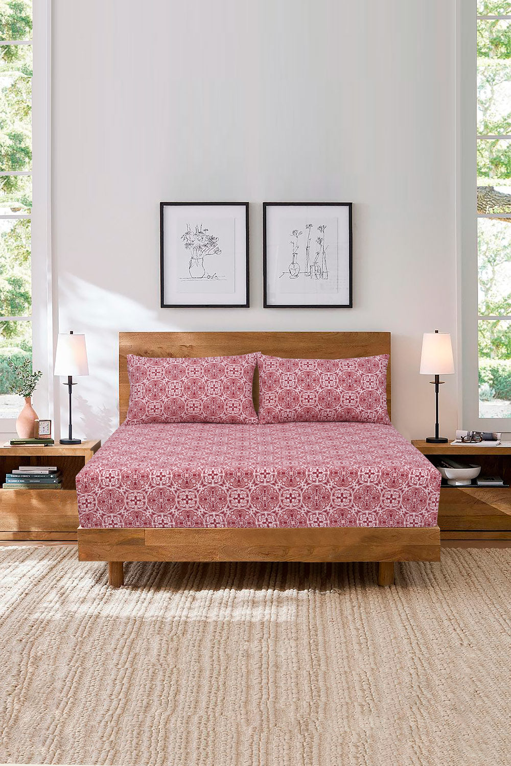 Printed Fitted Sheet Set