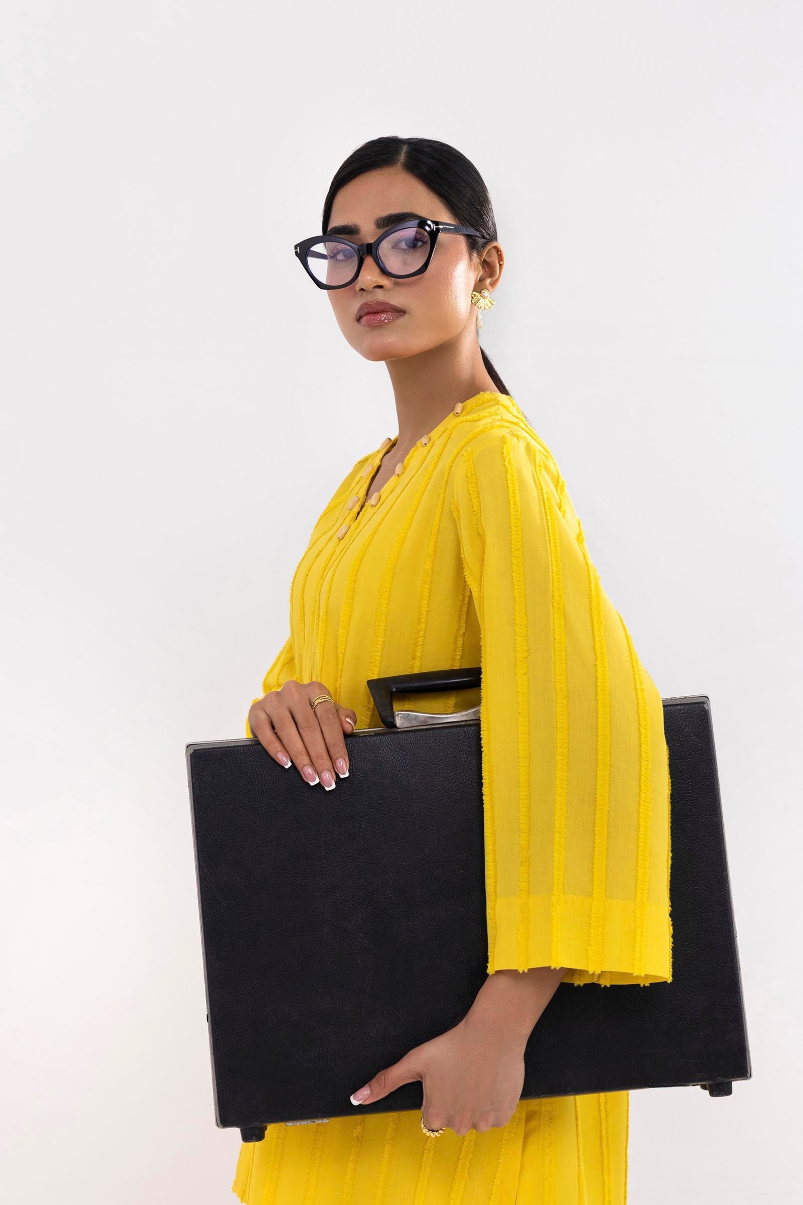Stitched Dyed Brochia Shirt + Culotte