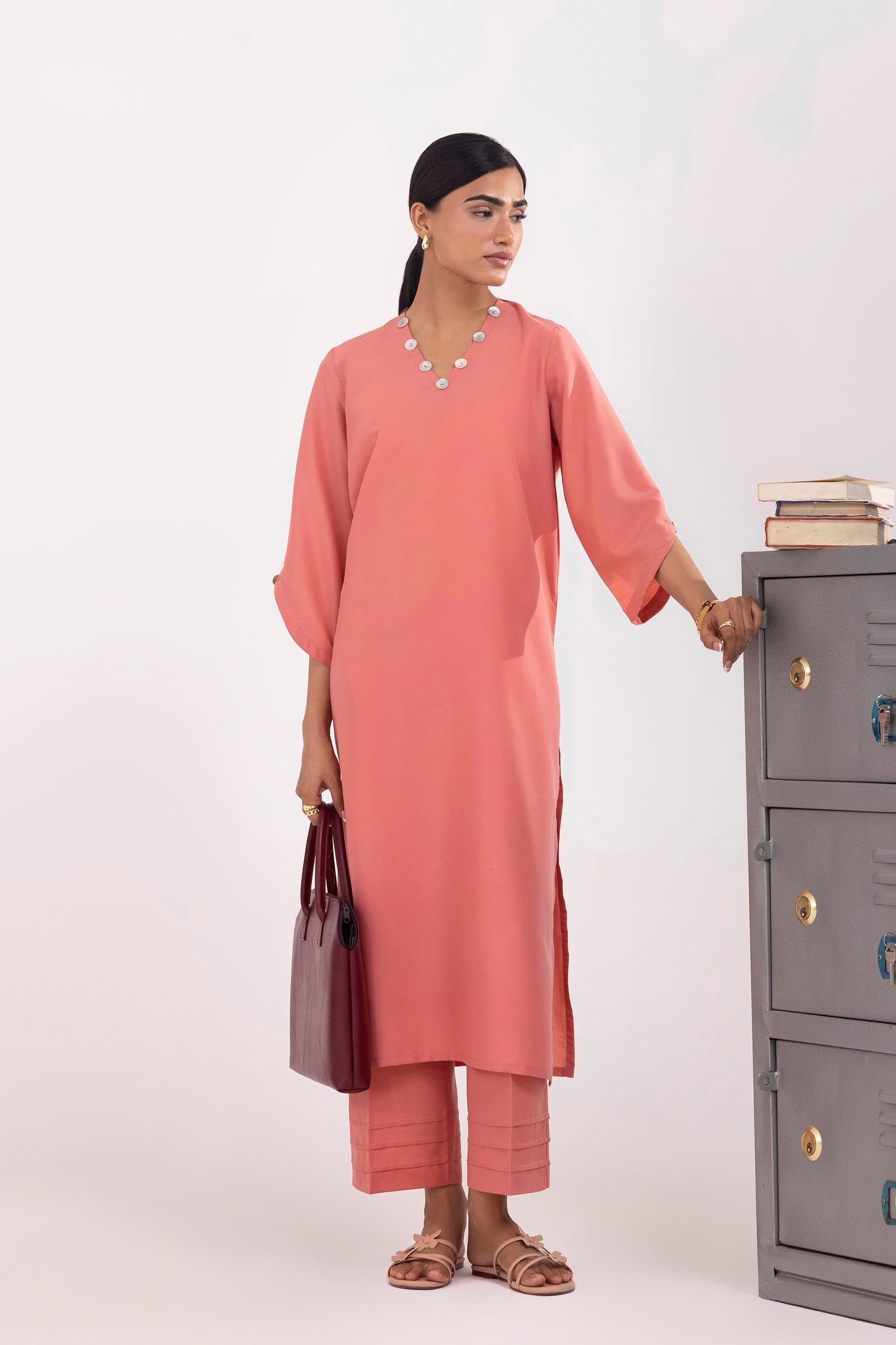 Stitched Linen Shirt+ Culotte