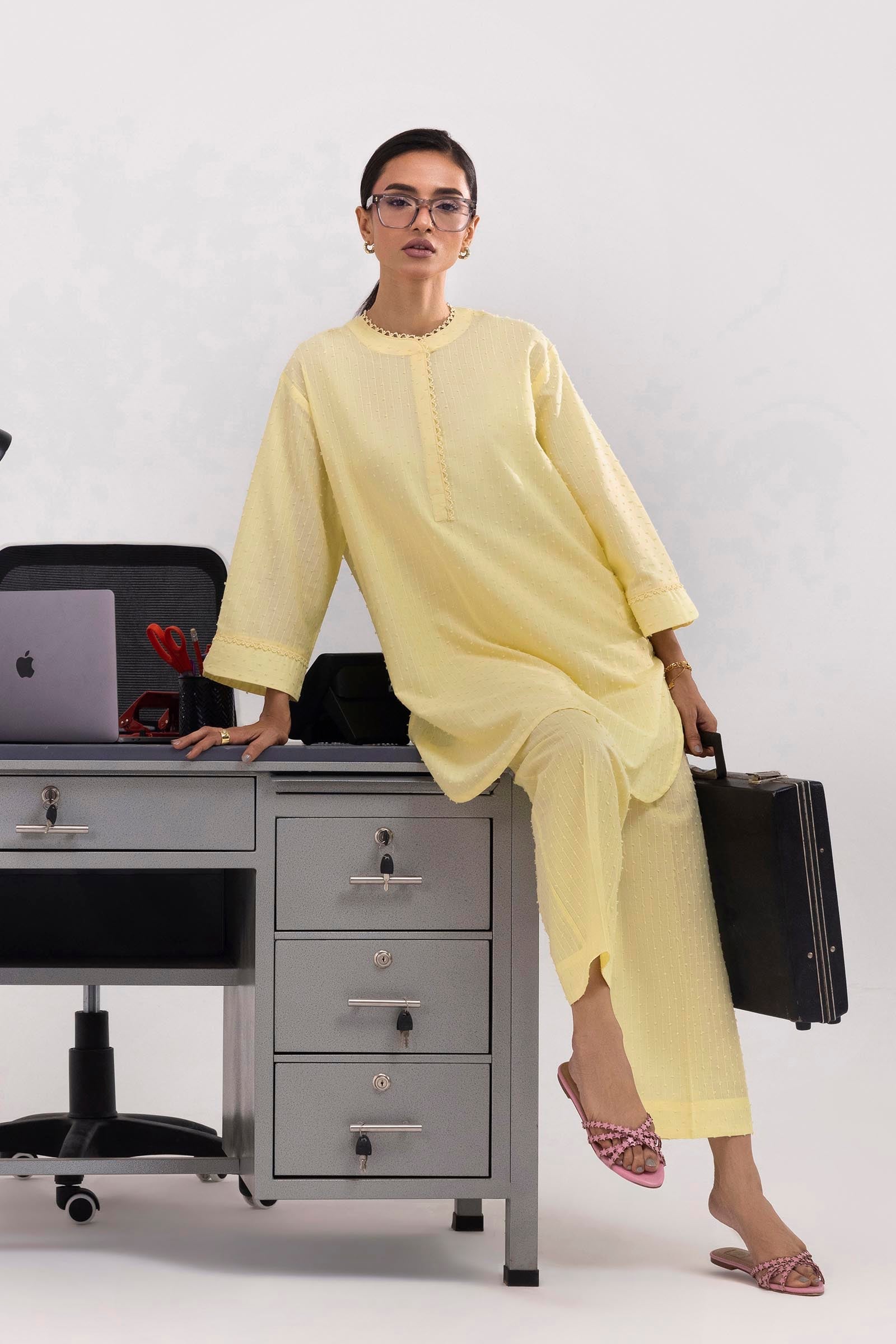 Stitched Linen Shirt+ Culotte