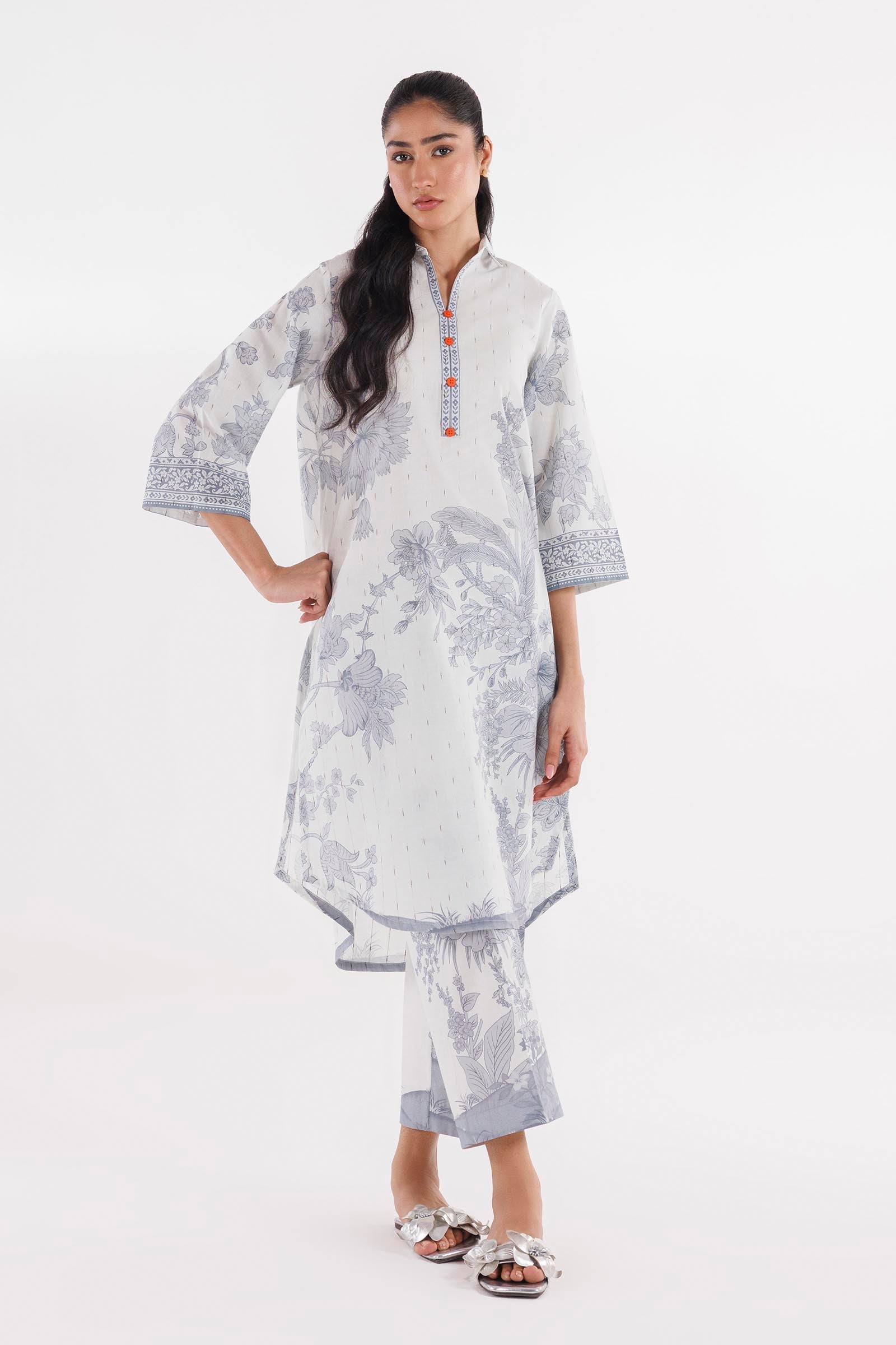 Stitched Printed Shirt + Culotte