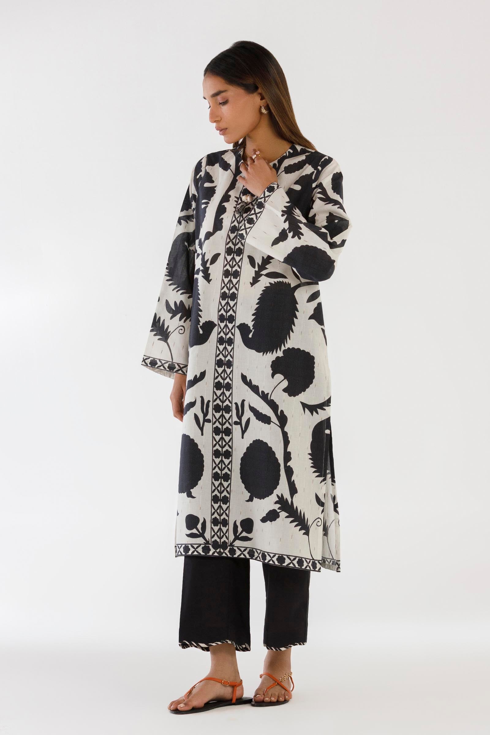 Stitched Printed Shirt + Culotte