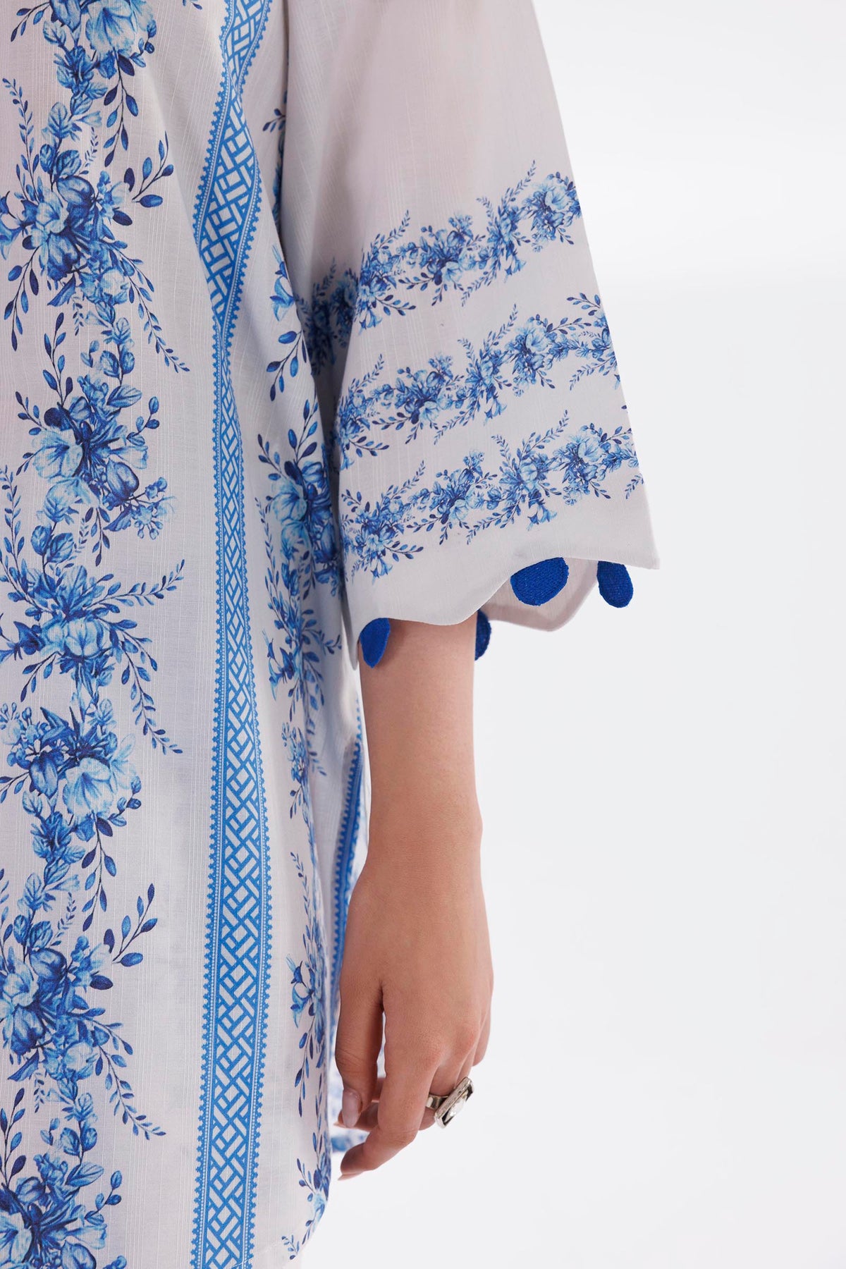 Stitched Printed Slub Shirt + Shalwar