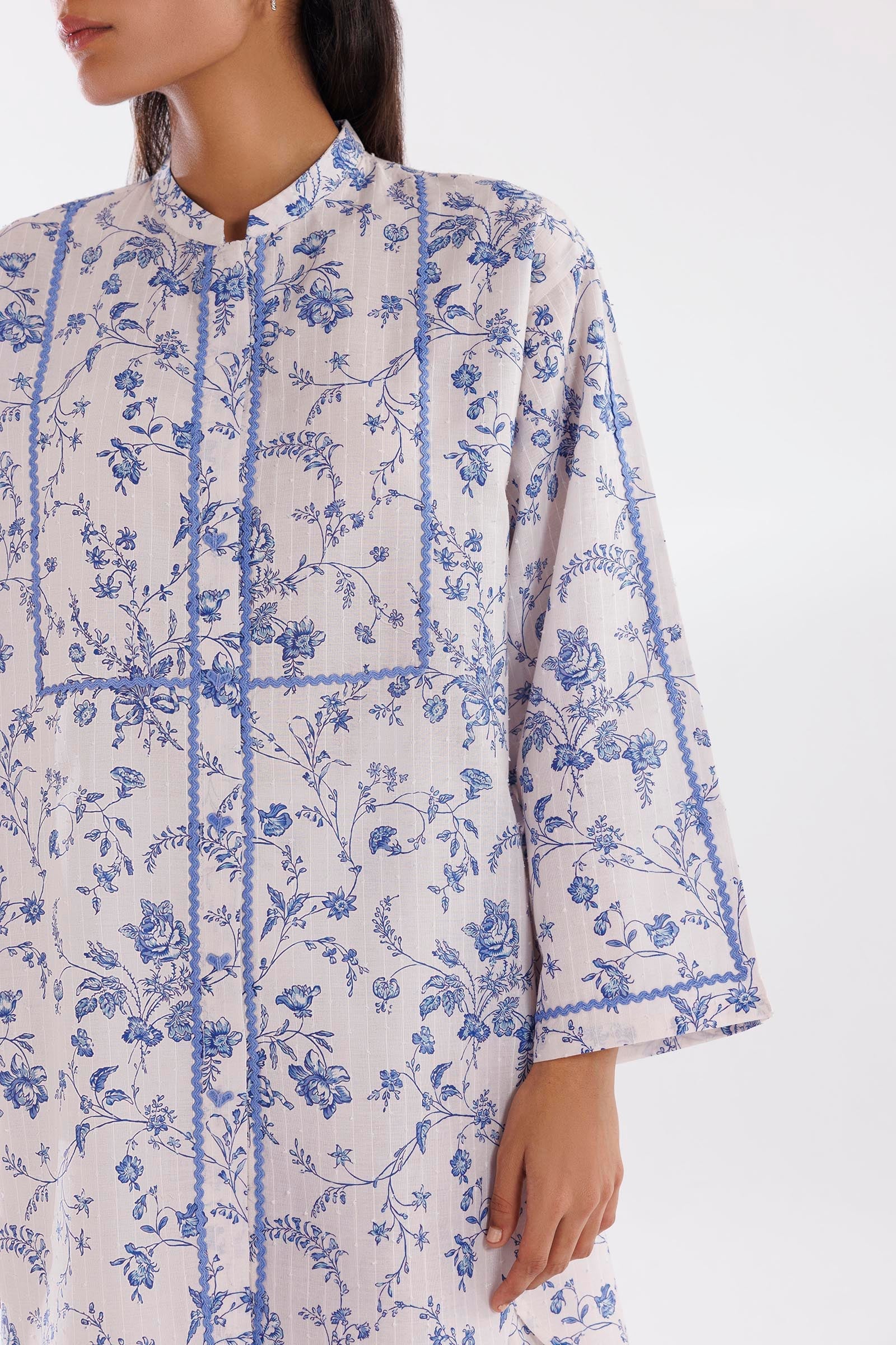 Stitched Printed Brochia Shirt + Shalwar