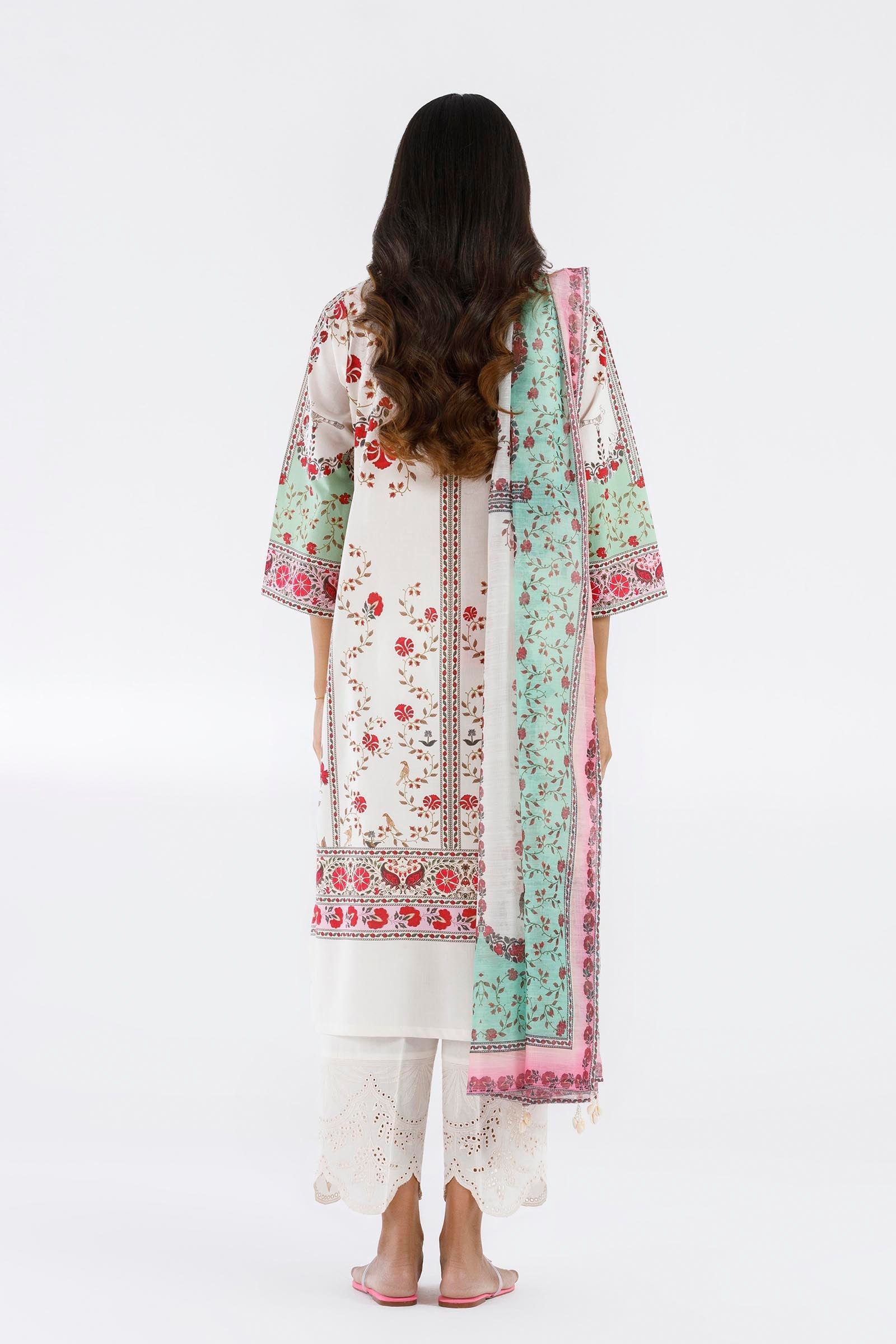 Stitched Printed Lawn Shirt + Dupatta