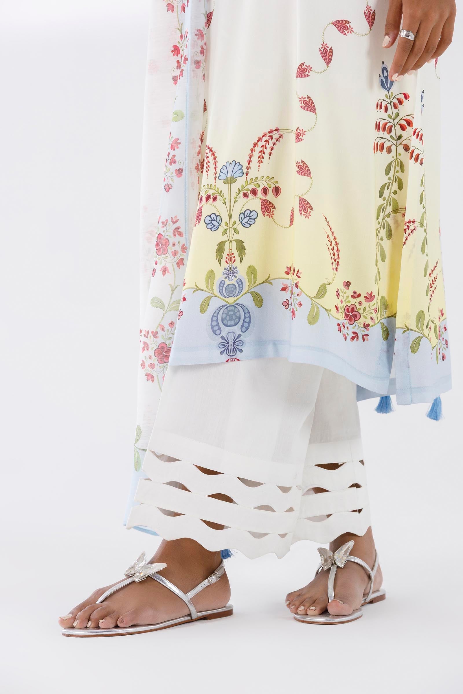 Stitched Printed Linen Shirt+ Dupatta