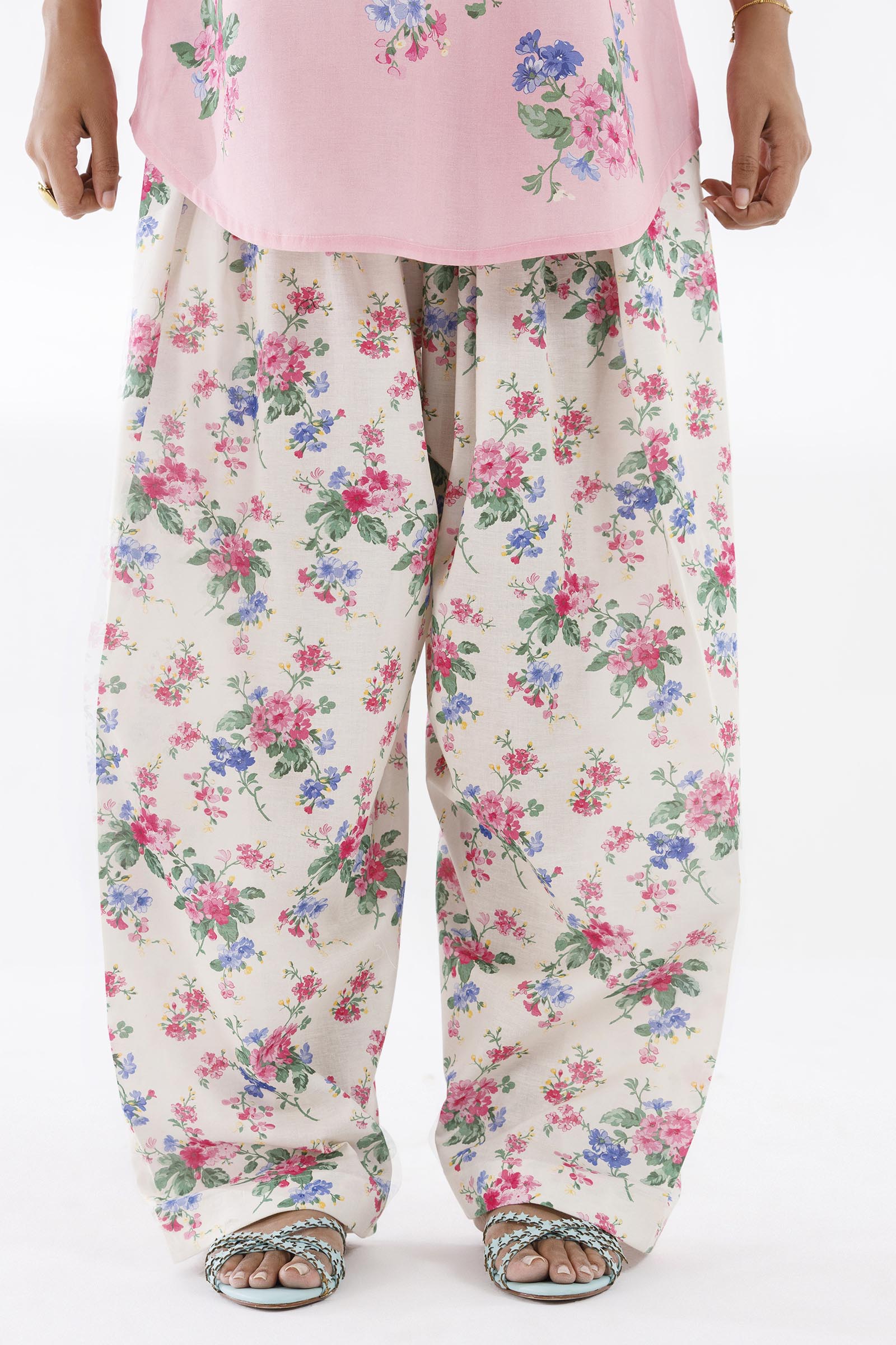 Stitched Printed Lawn Shirt+ Culotte