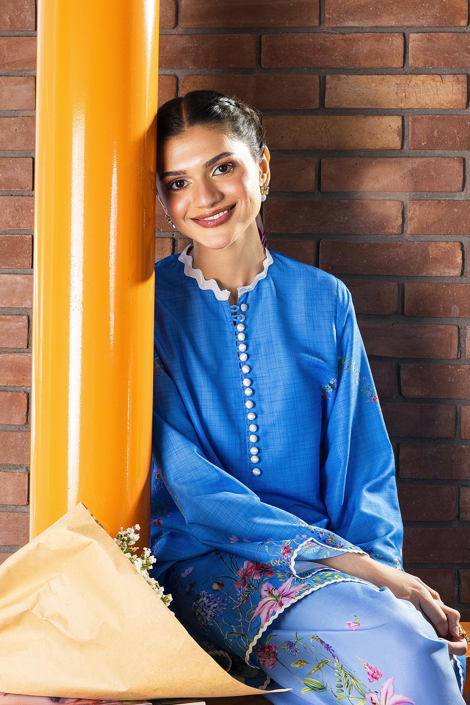 Stitched Printed Viscose Shirt+ Shalwar