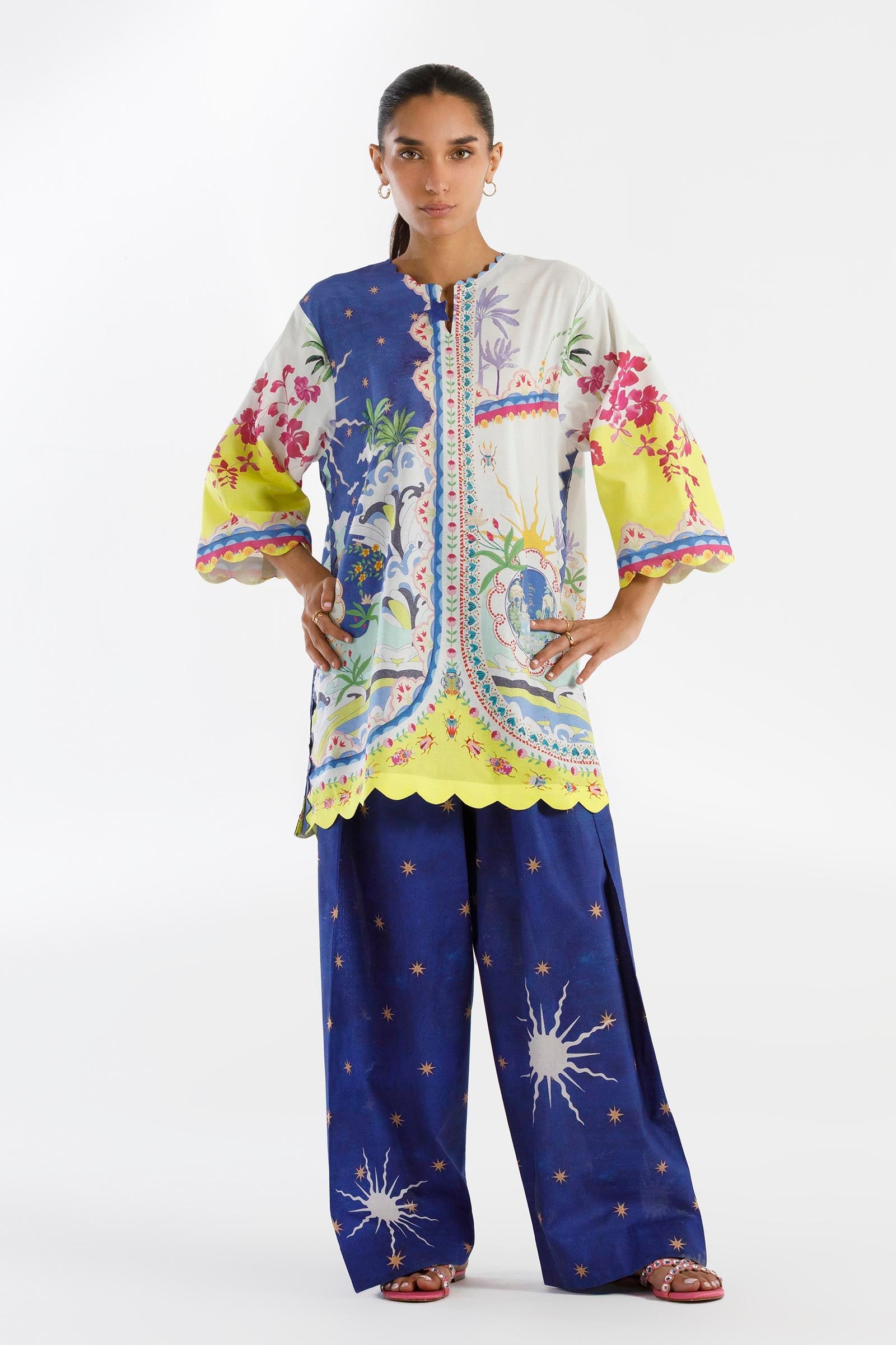 Stitched Printed Lawn Shirt+Shalwar