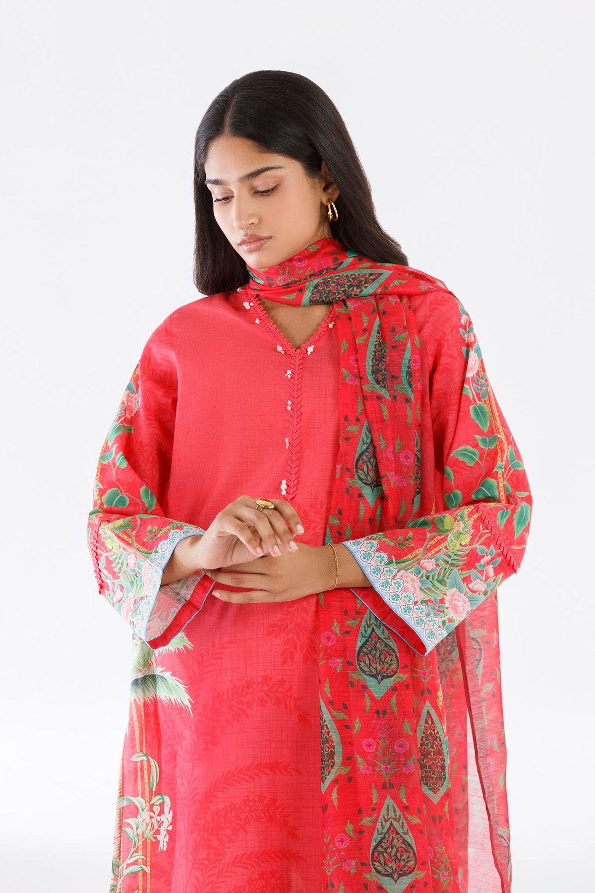 Stitched Printed Dupatta