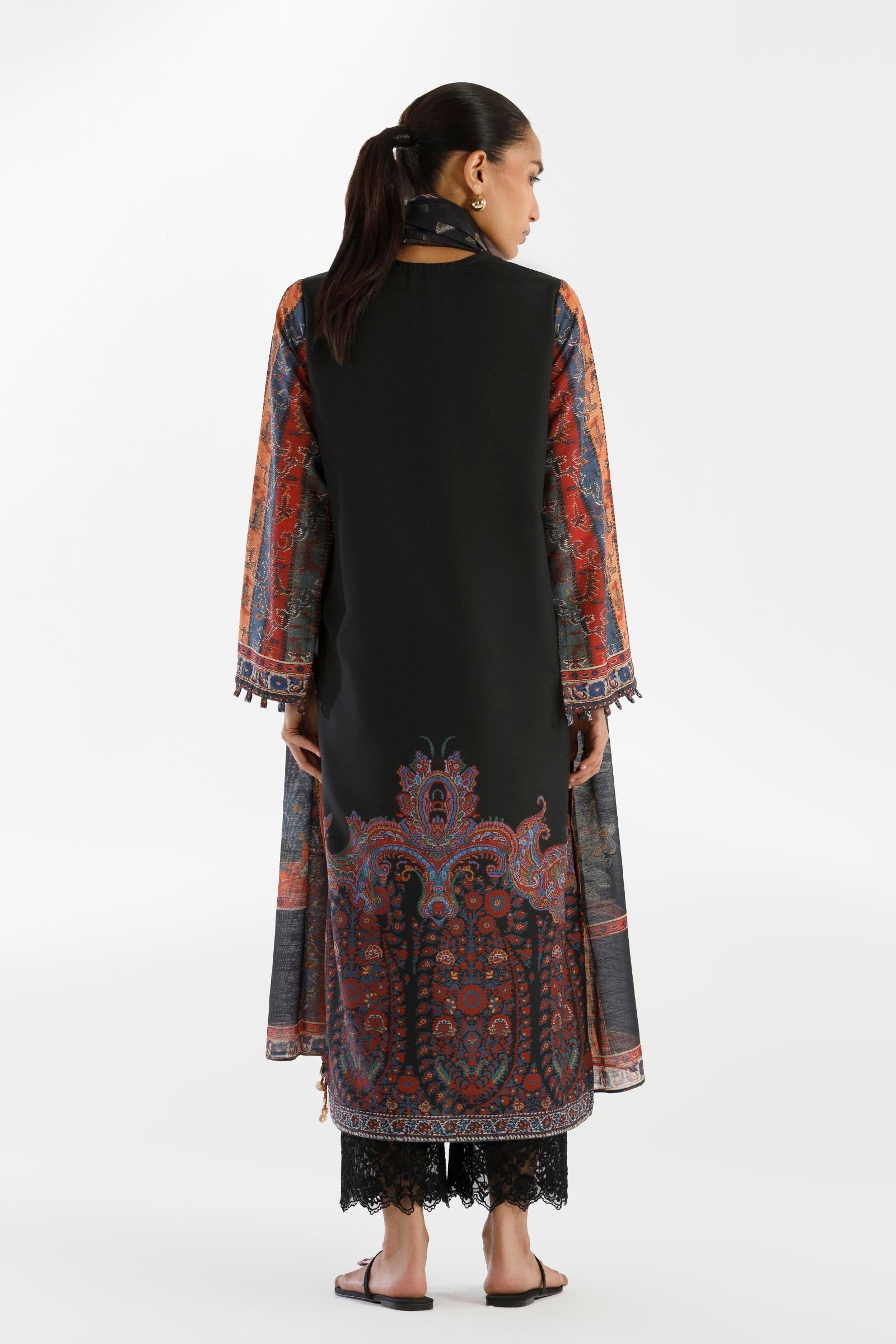 Stitched Printed Lawn Shirt+ Dupatta