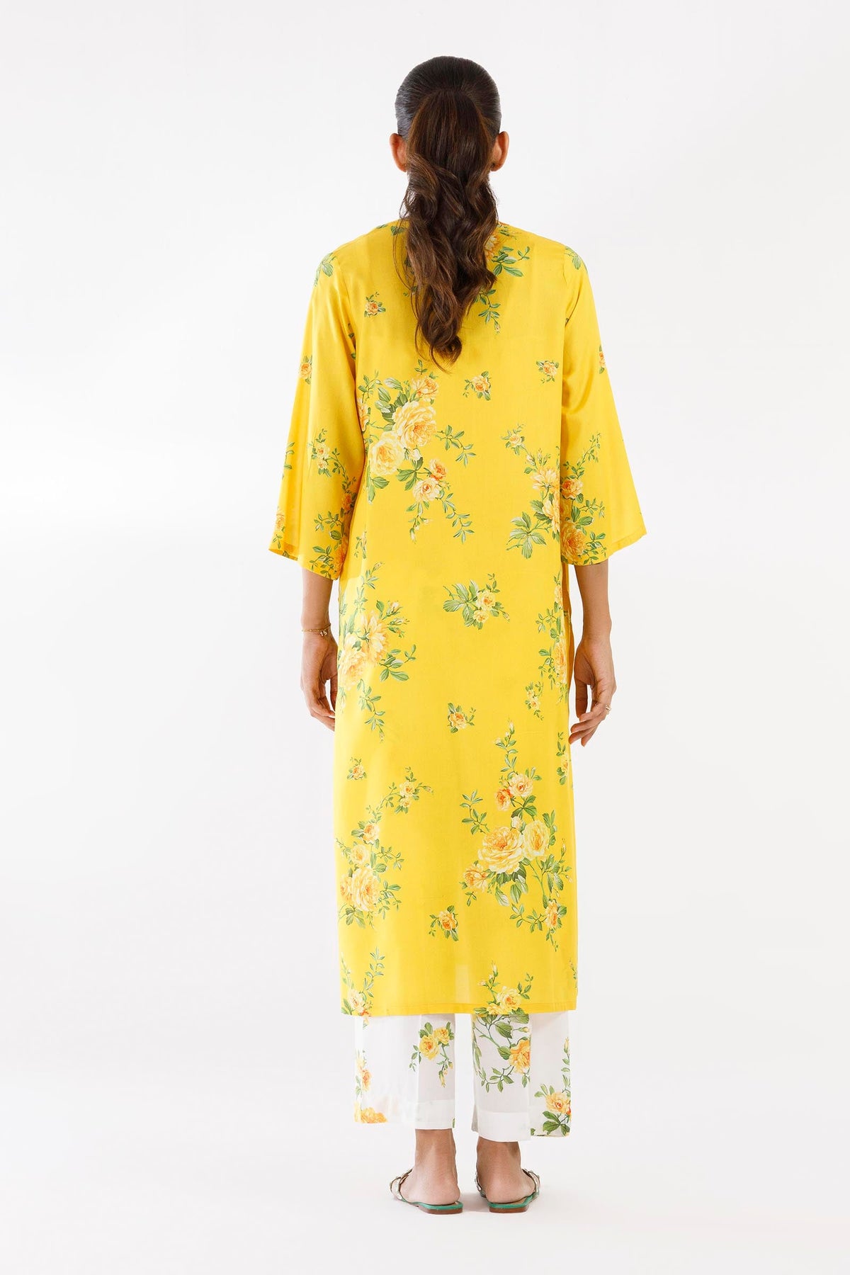 Stitched Printed Linen Shirt+ Culotte
