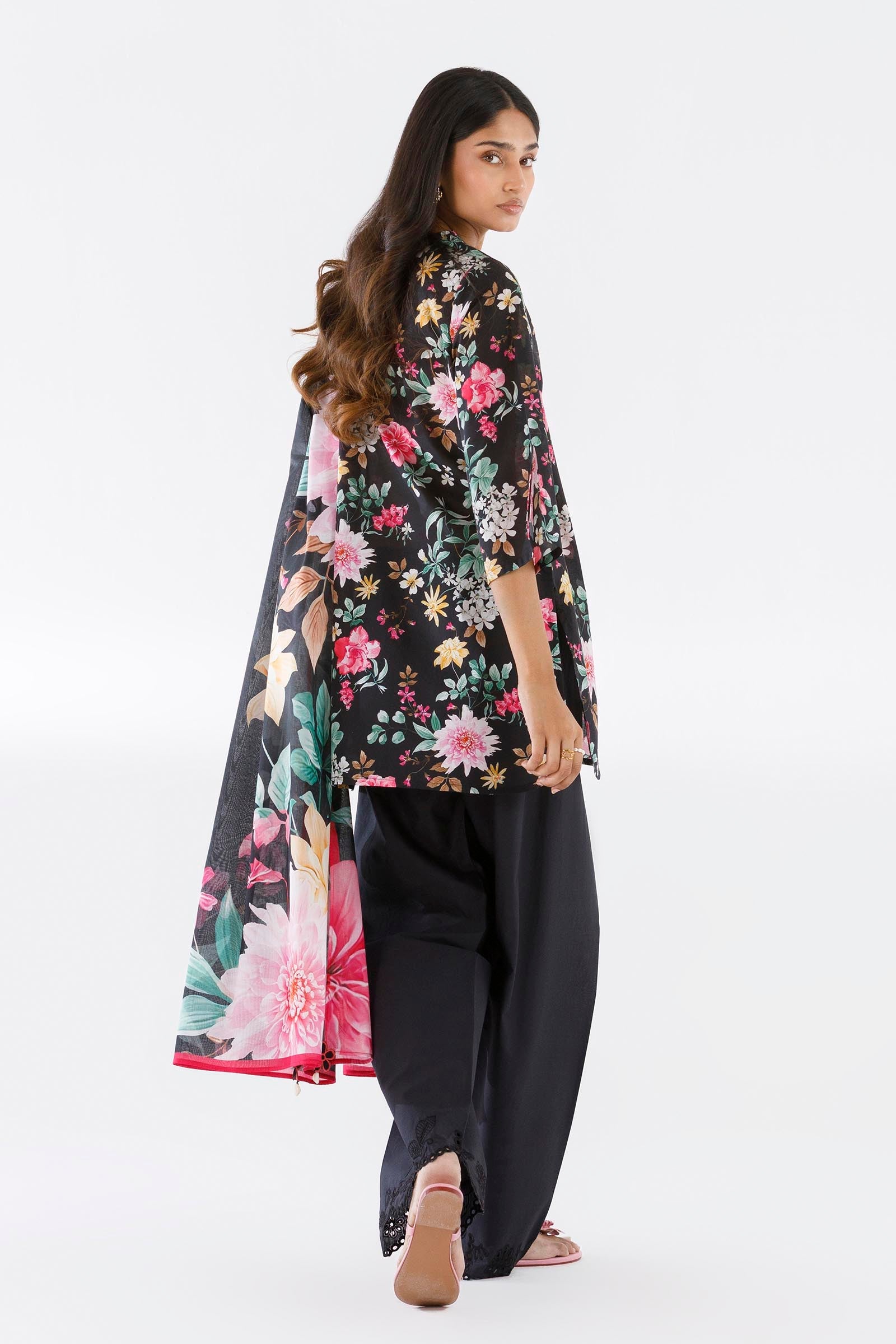 Stitched Printed Lawn Shirt+ Dupatta
