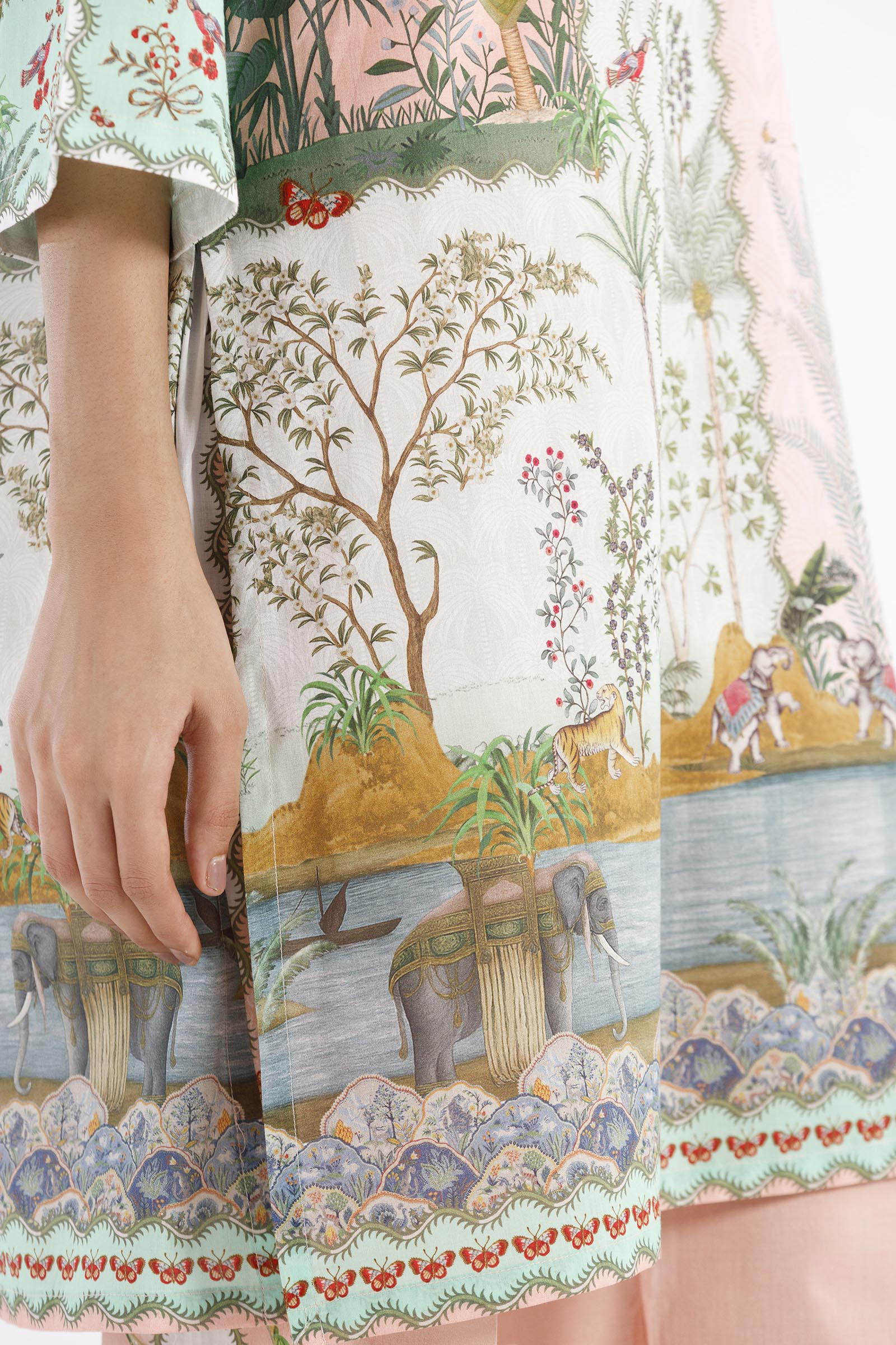 Stitched Printed Lawn Shirt+ Culotte
