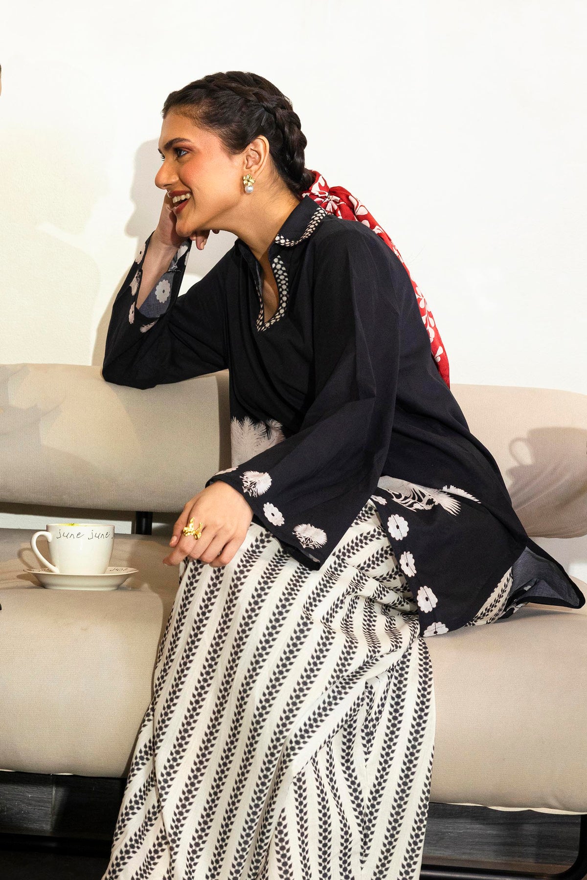 Stitched Printed Lawn Shirt