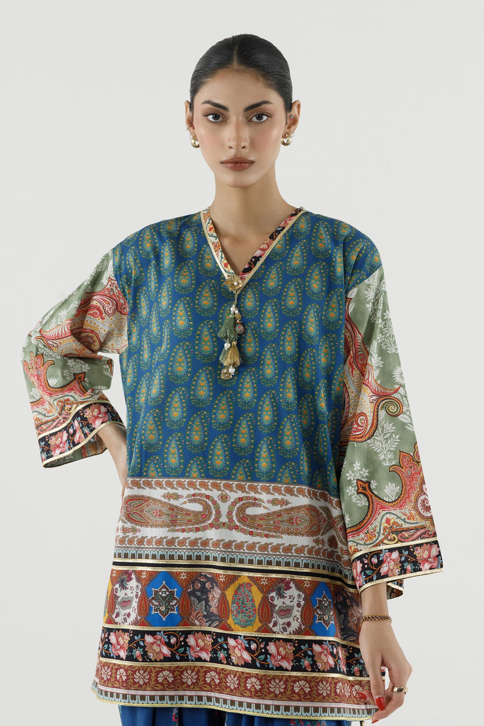 Stitched Printed Lawn Suit+ Shalwar