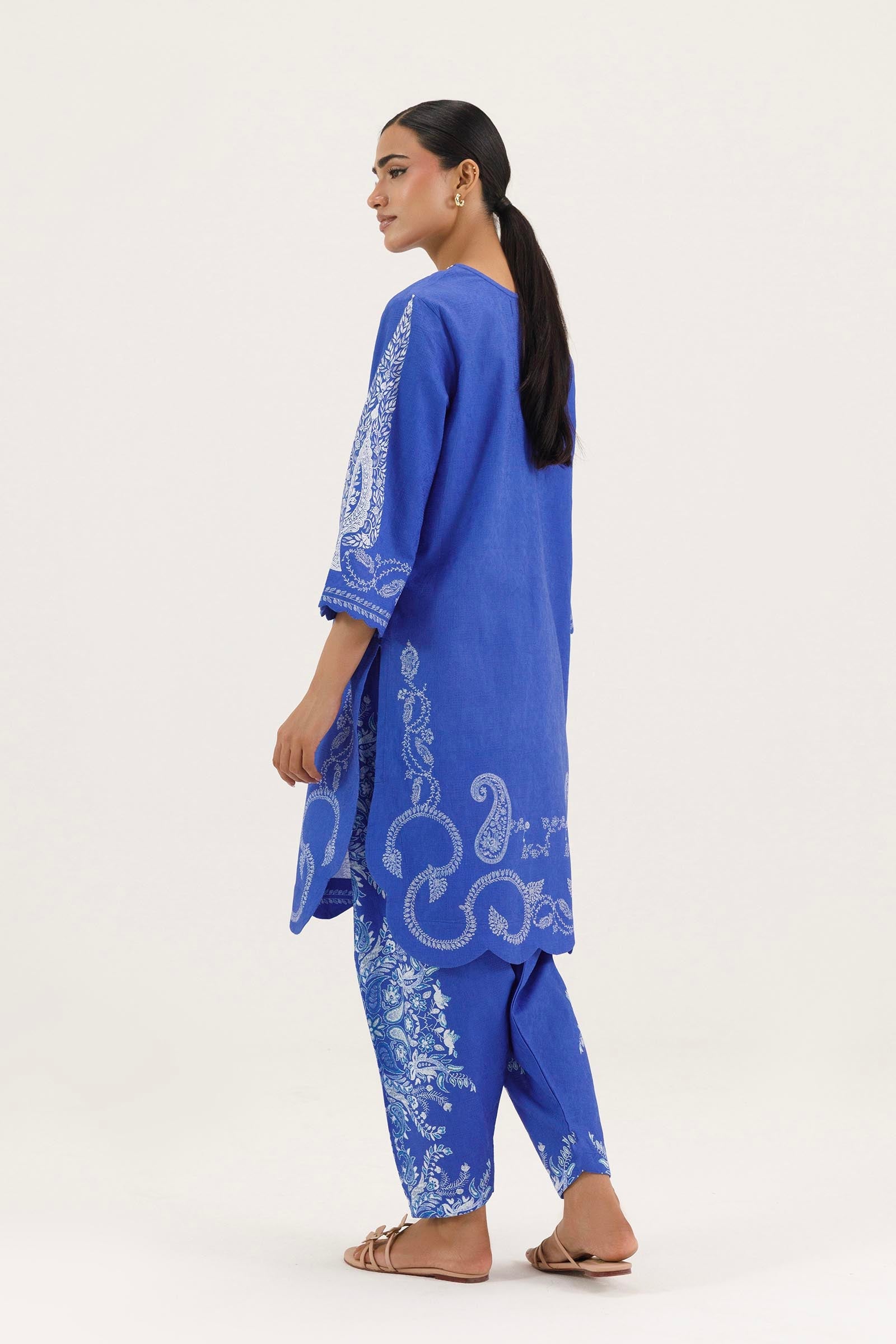 Stitched Printed Dobby Shirt+ Shalwar