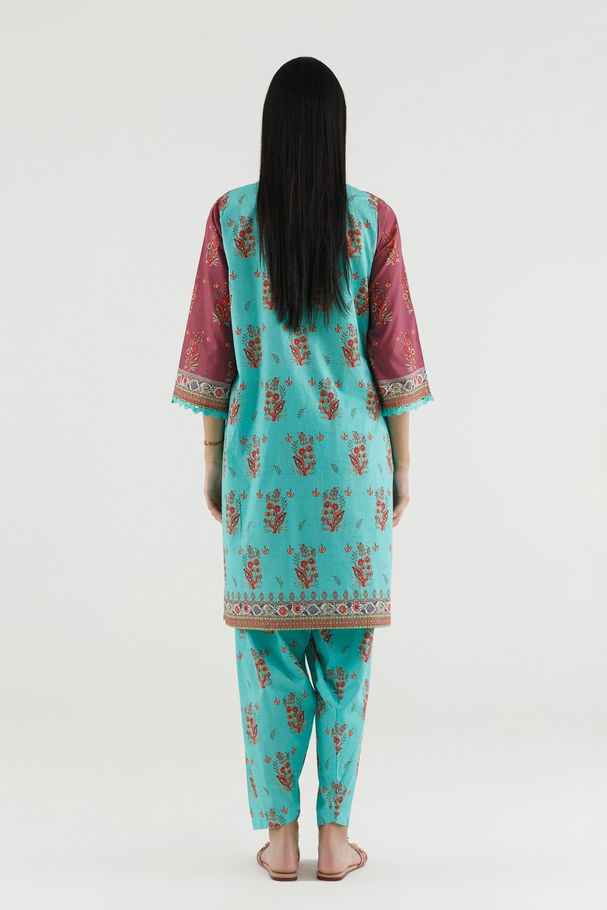 Stitched Printed Lawn Shirt+ Shalwar