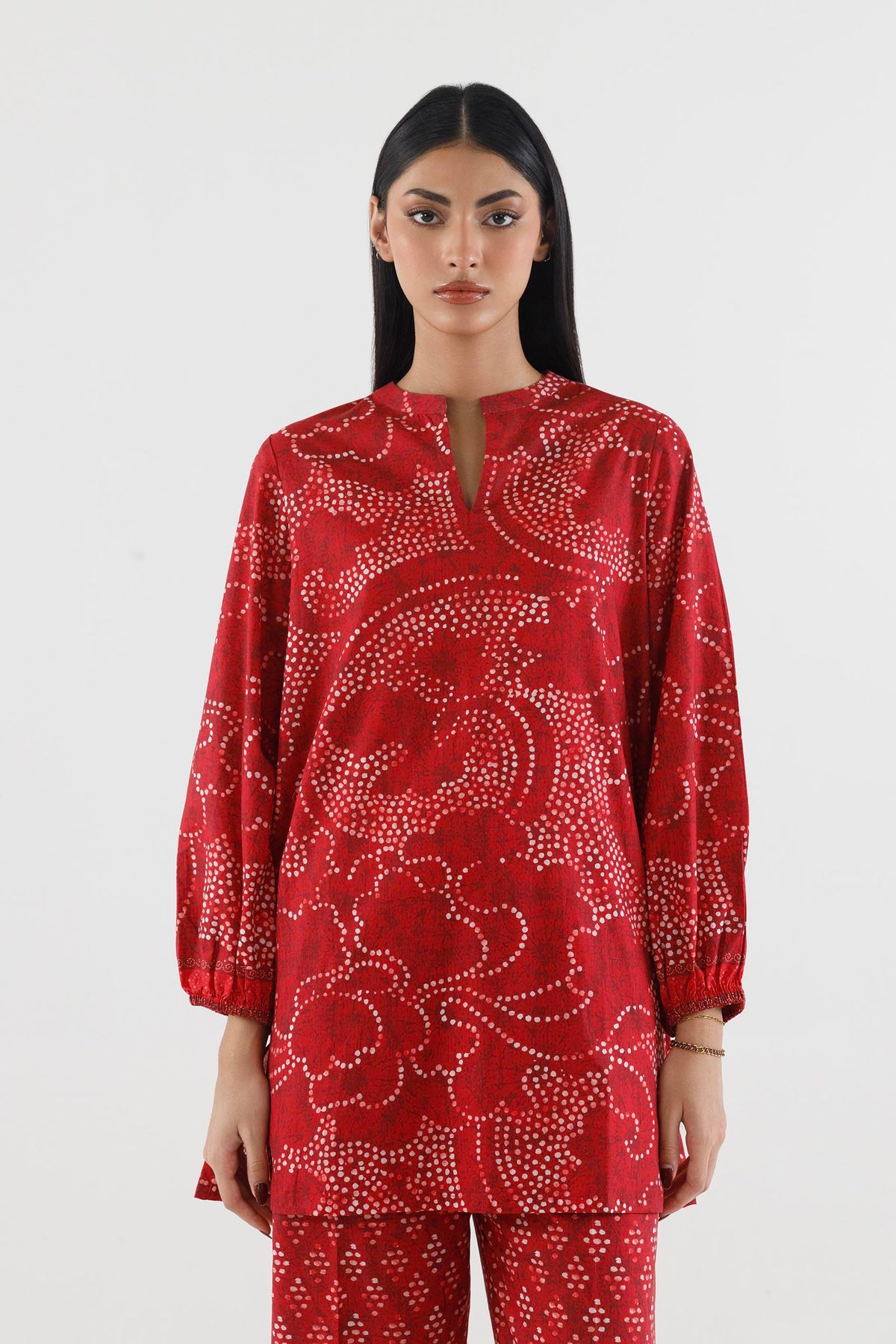 Stitched Printed Lawn Shirt+ Culotte