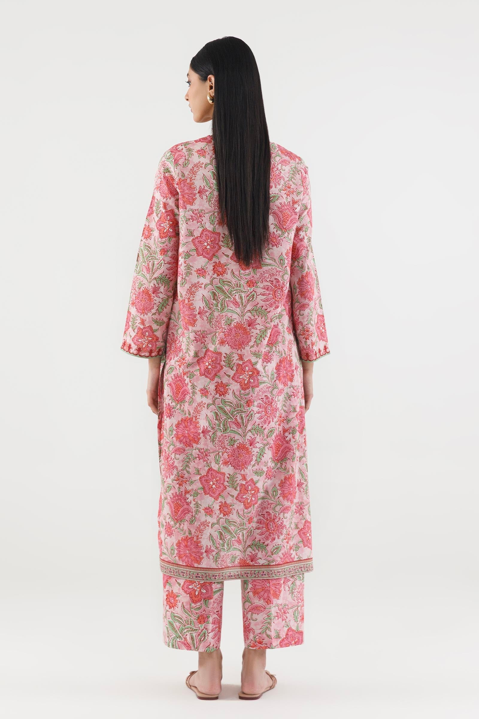 Stitched Printed Lawn Shirt+ Culotte