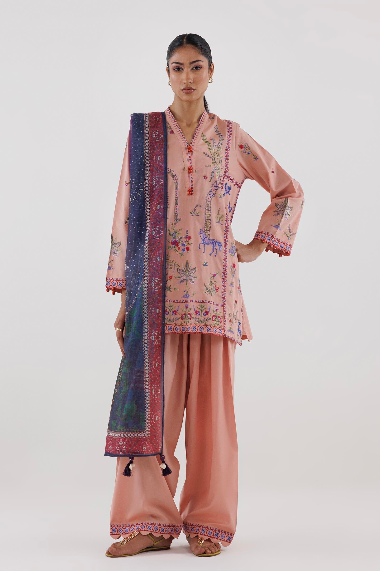Stitched Printed Monark Dupatta