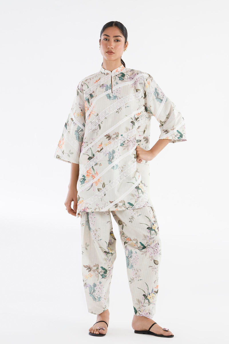 Stitched Printed Brochia Shirt+ Shalwar