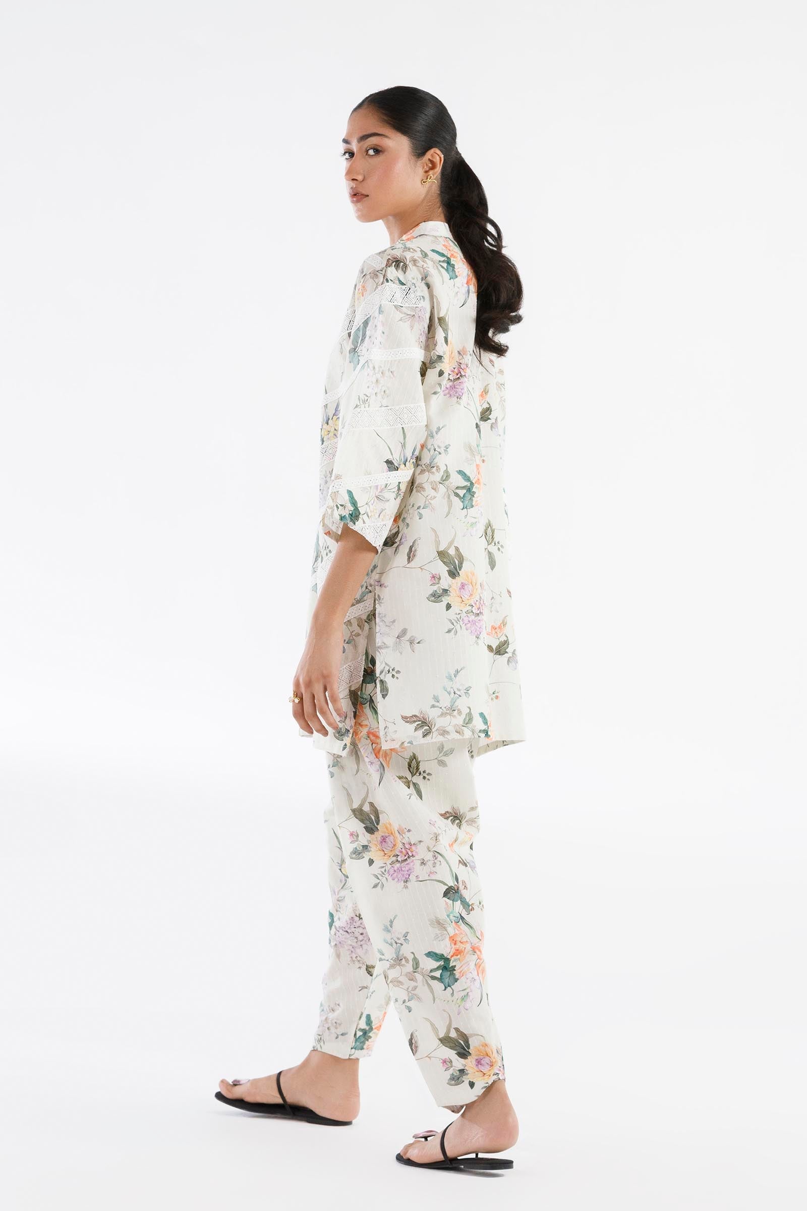Stitched Printed Brochia Shirt+ Shalwar