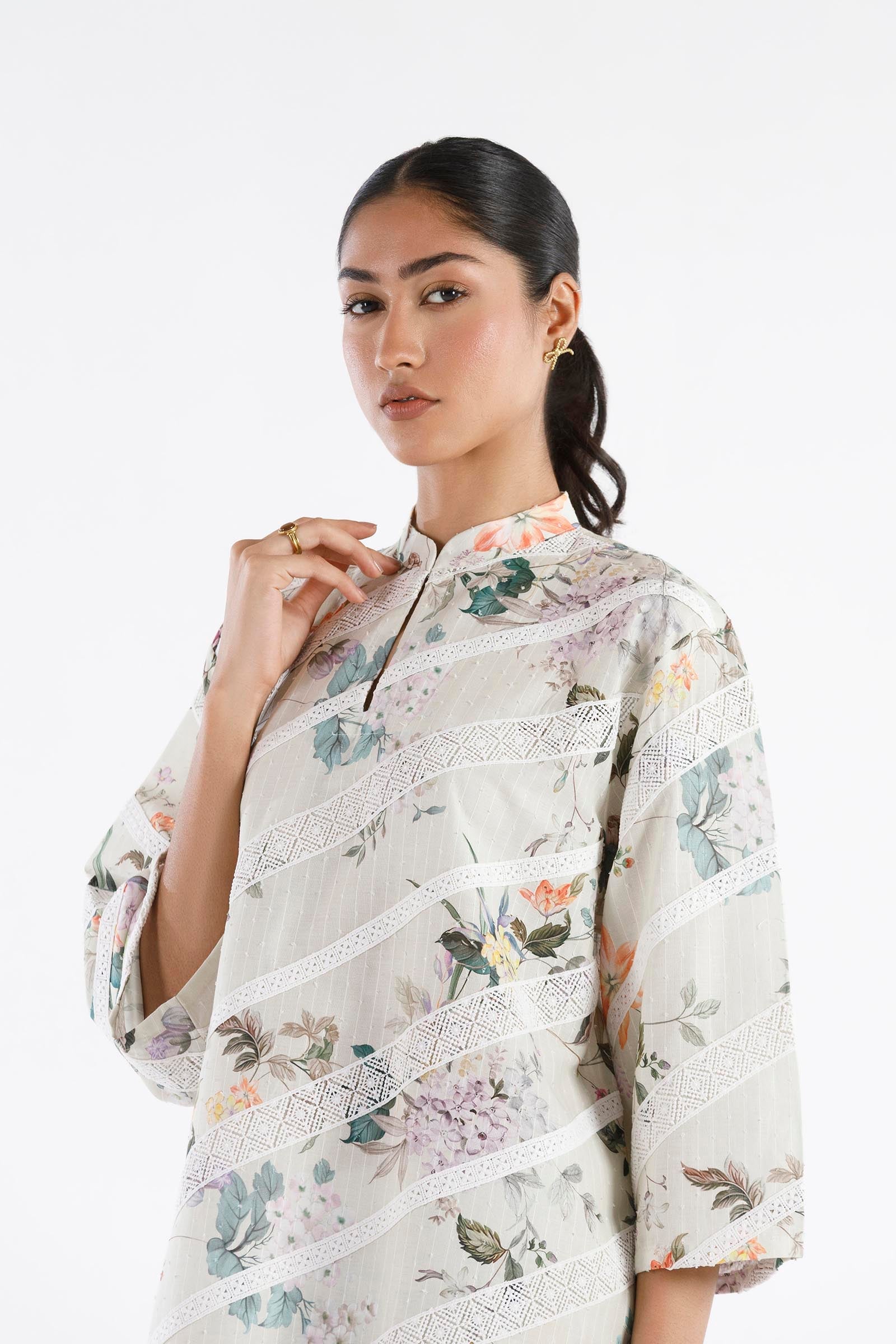 Stitched Printed Brochia Shirt+ Shalwar